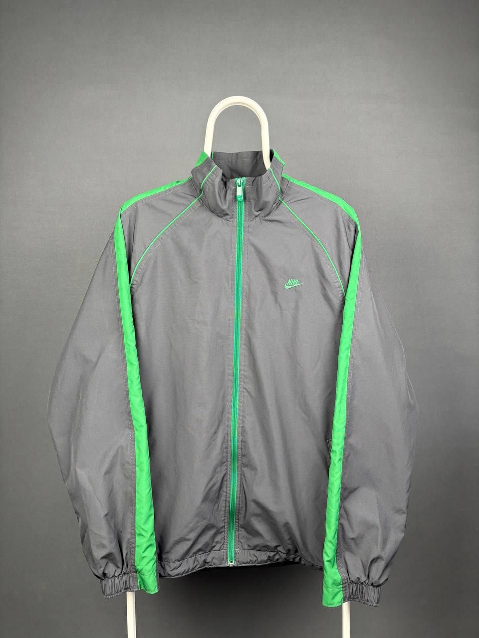 Nike Nike Windbreaker Jacket Size M Gray Green Full Zip Vintage Size US M / EU 48-50 / 2 - 1 Thumbnail