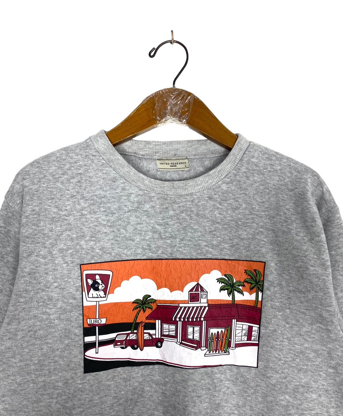 Japanese Brand Rare‼️ United Research Homme Sweatshirt Big Logo Size US S / EU 44-46 / 1 - 2 Thumbnail