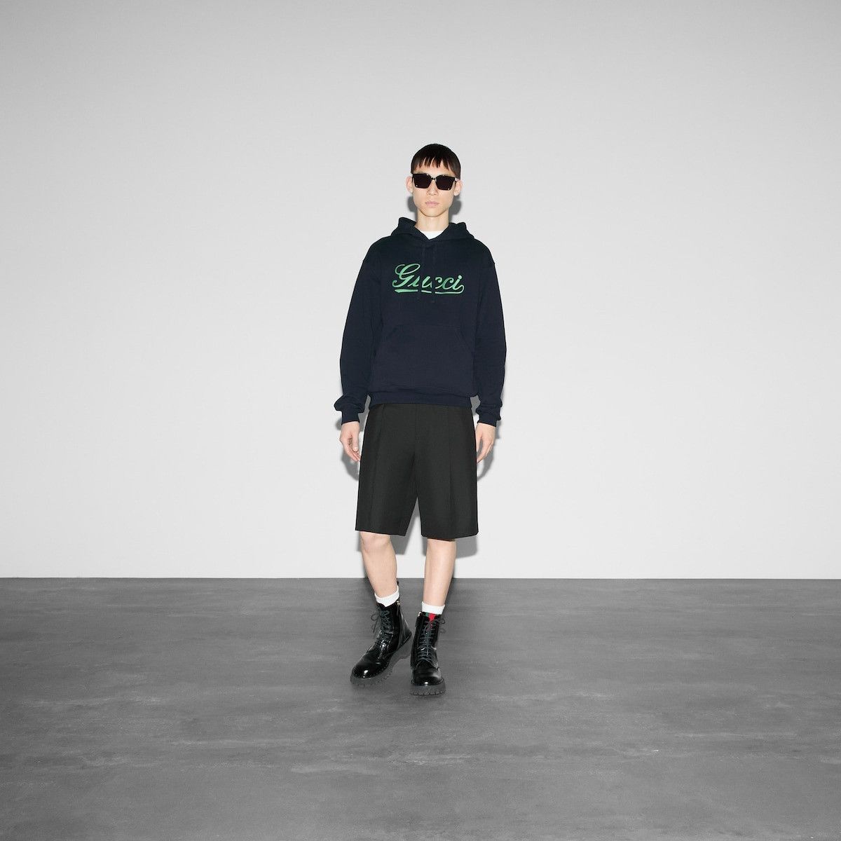 Gucci o1s1wg110925 Embroidered Cotton Jersey Hooded Sweatshirt Size US XXL / EU 58 / 5 - 2 Thumbnail