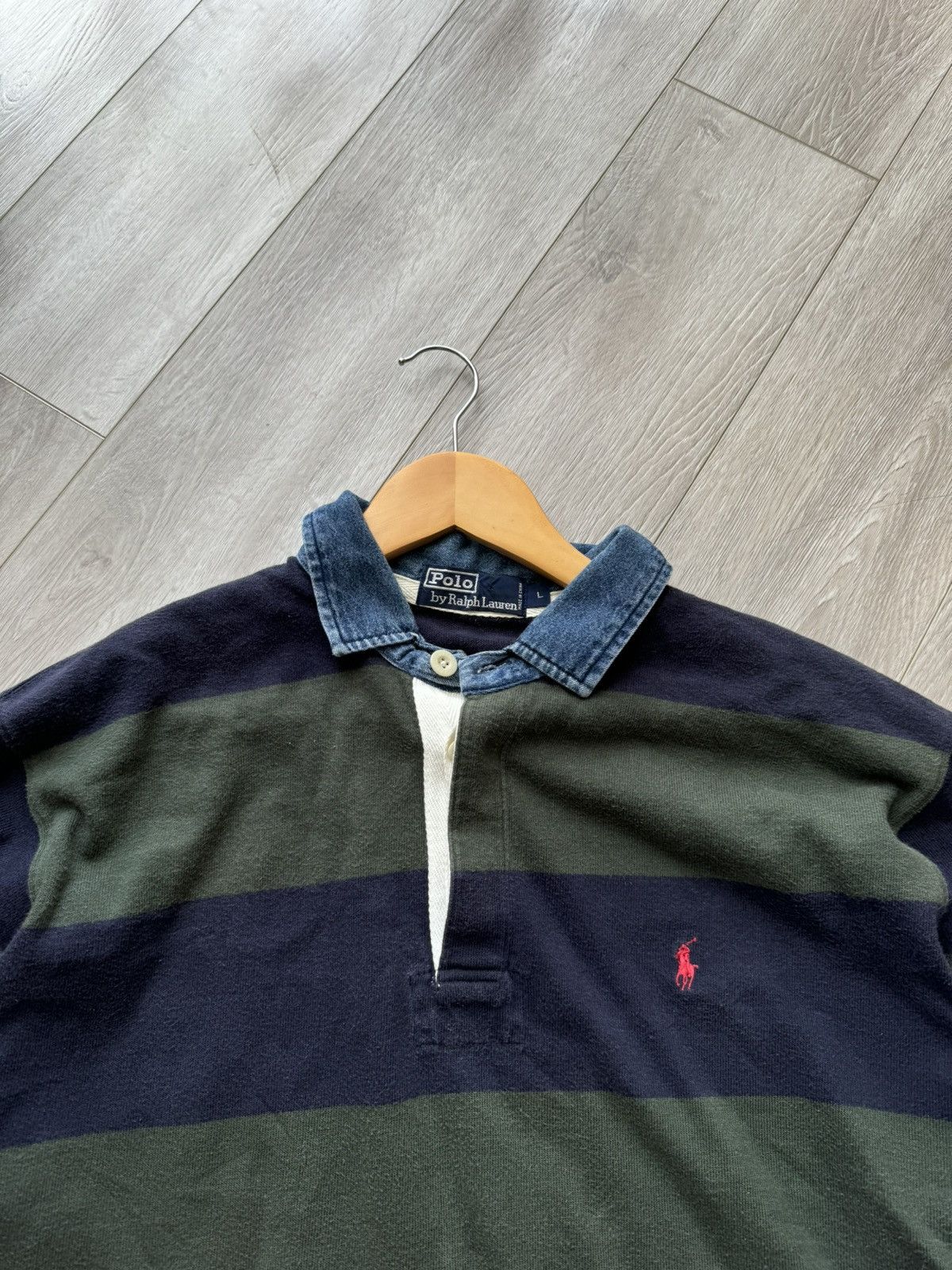 Polo Ralph Lauren 90’s Vintage Polo Ralph Lauren Rugby Longsleeve Kanye West Size US L / EU 52-54 / 3 - 6 Thumbnail