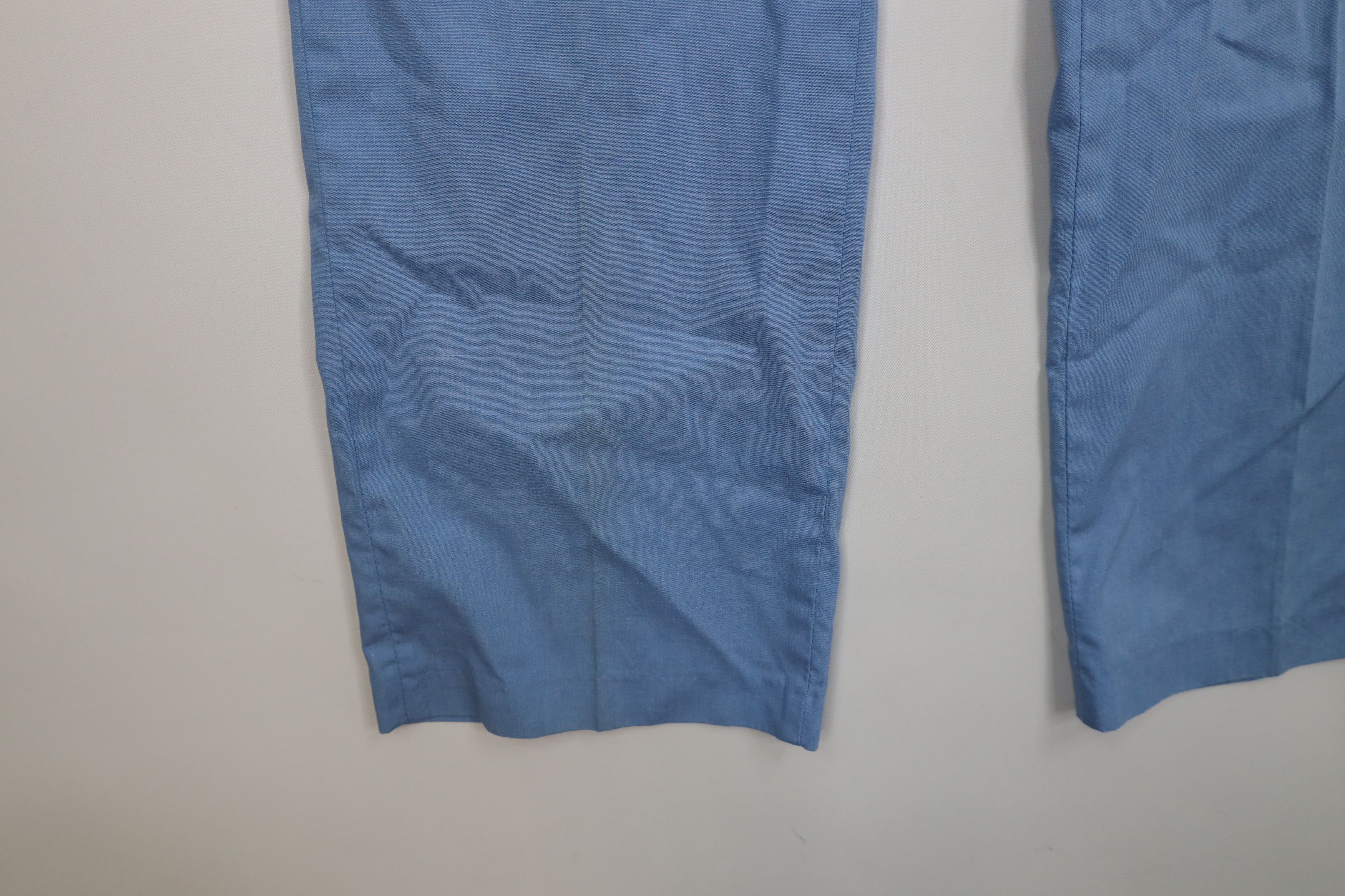 Vintage Vintage 70s Streetwear Chambray Flared Wide Leg Chino Pants Size US 32 / EU 48 - 5 Thumbnail