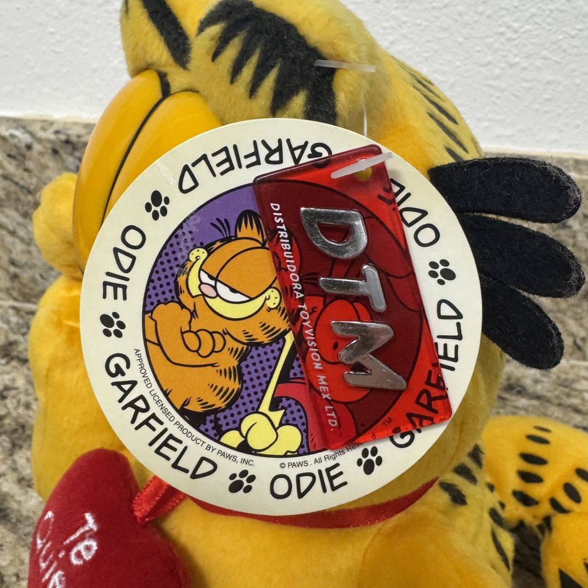 Vintage Vintage Garfield Te Quiero” 10” Spanish Valentines Day Plush Size ONE SIZE - 6 Thumbnail