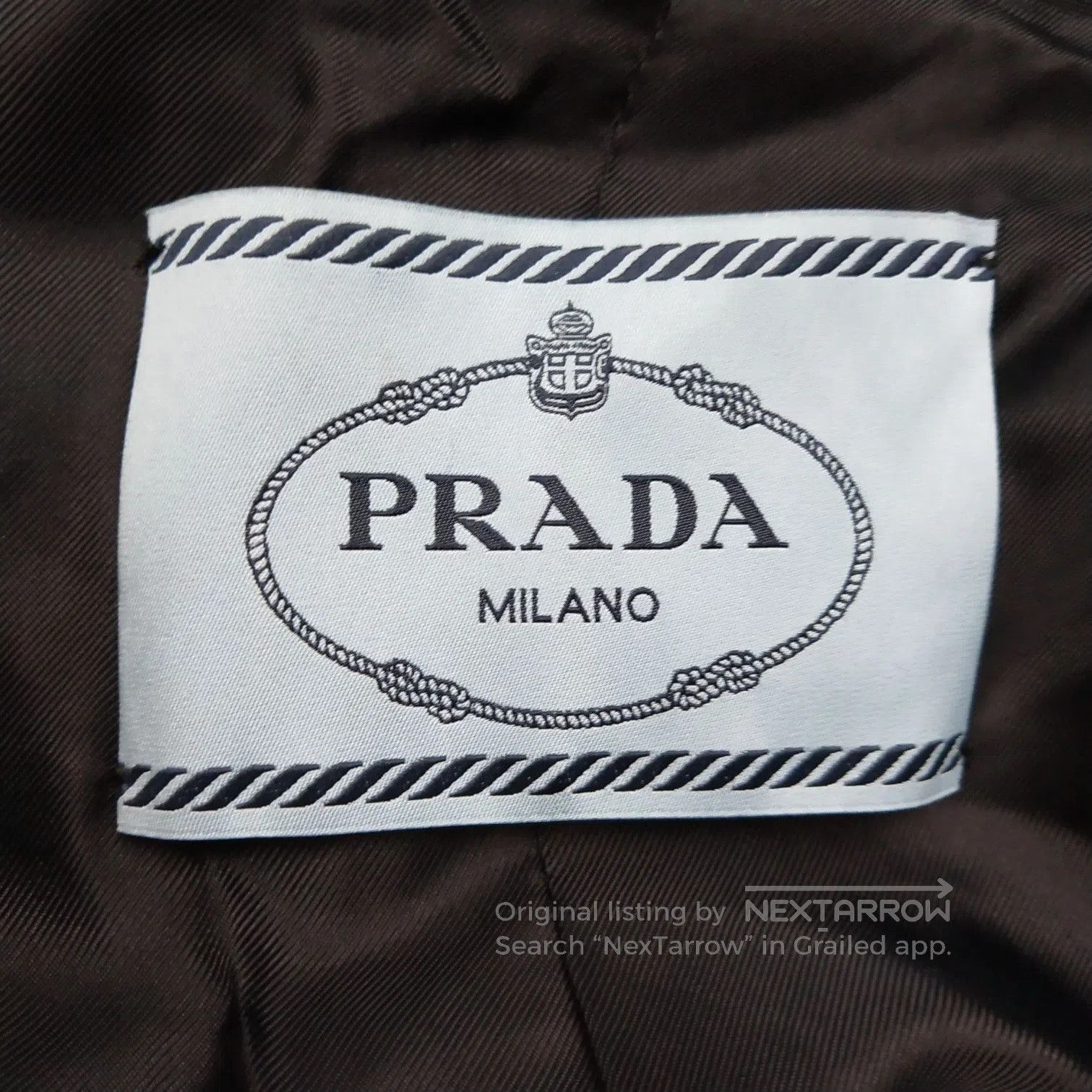 Prada Prada Black Silk-Collar Decorated Coat . Size US L / EU 52-54 / 3 - 4 Thumbnail