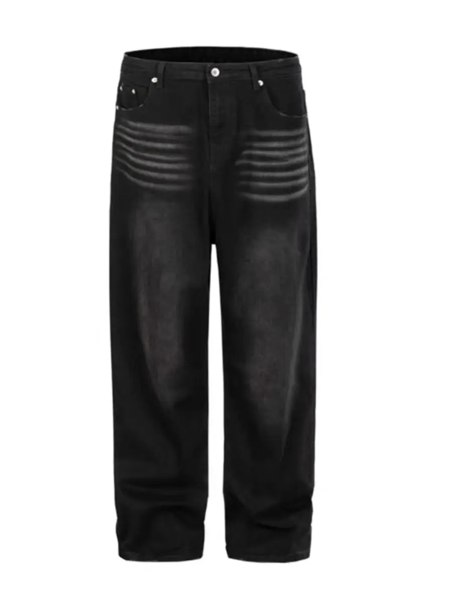 Japanese Brand × Jean High street washed baggy wide leg jeans Size US 28 / EU 44 - 5 Thumbnail