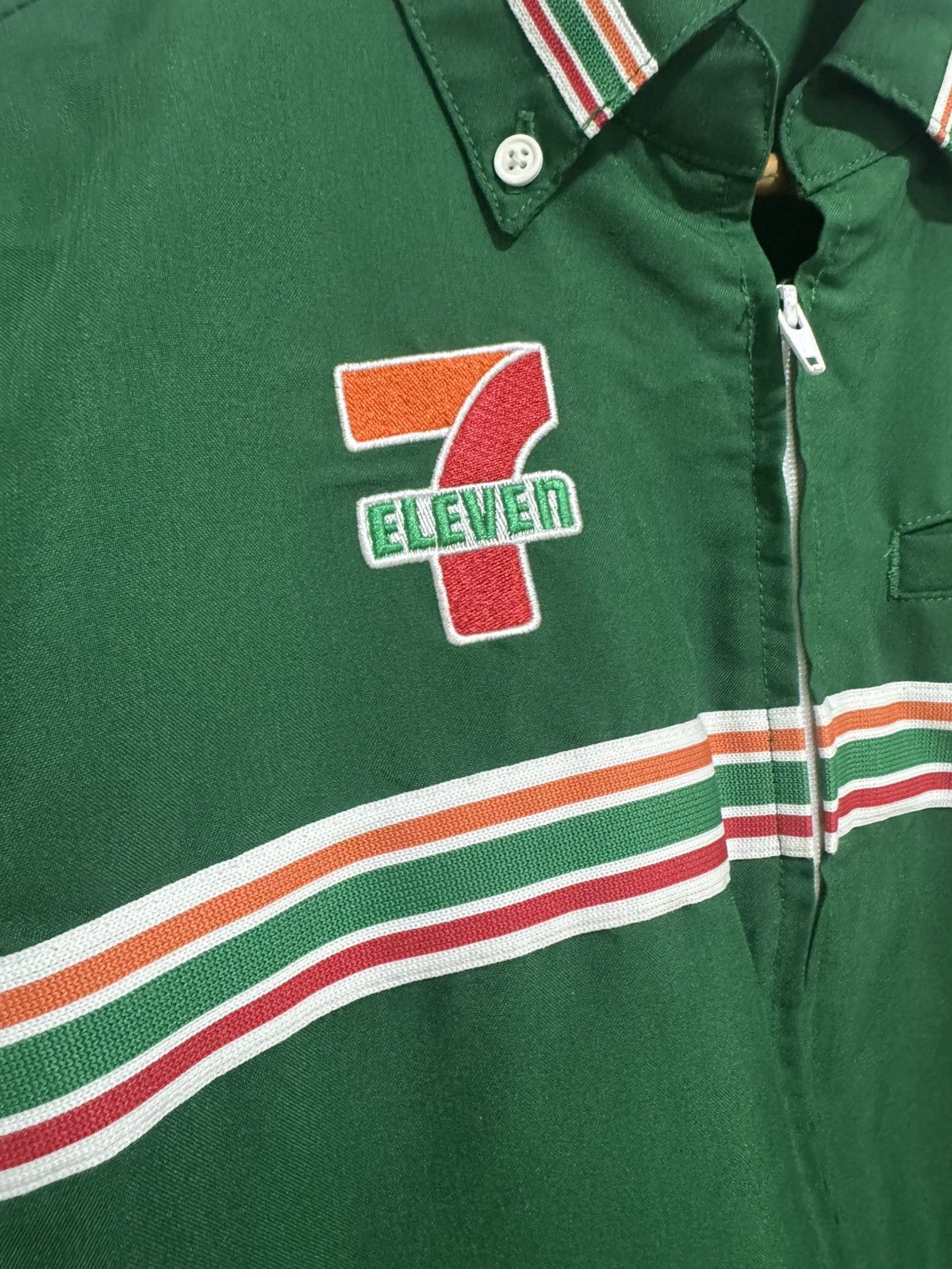Japanese Brand × Uniform Wares × Vintage 7-Eleven Japan Green Uniform Size US M / EU 48-50 / 2 - 4 Thumbnail