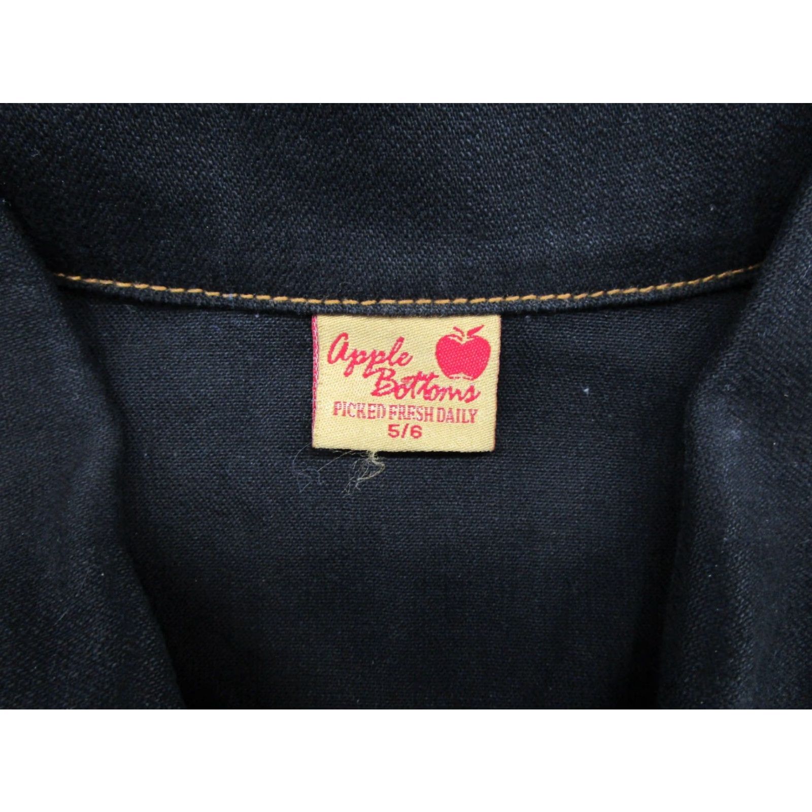 Vintage VINTAGE Apple Bottoms Jumpsuit One-Piece Denim Black Size 5/6 6 Coveralls Button Jumpsuit Women Size 28" / US 6 / IT 42 - 5 Thumbnail
