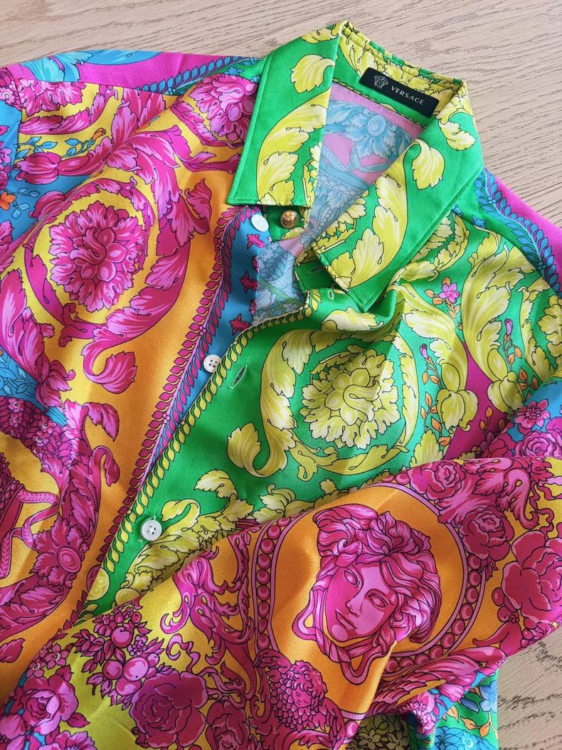 Versace Versace Main line baroque print shirt Size US XXS / EU 40 - 5 Thumbnail