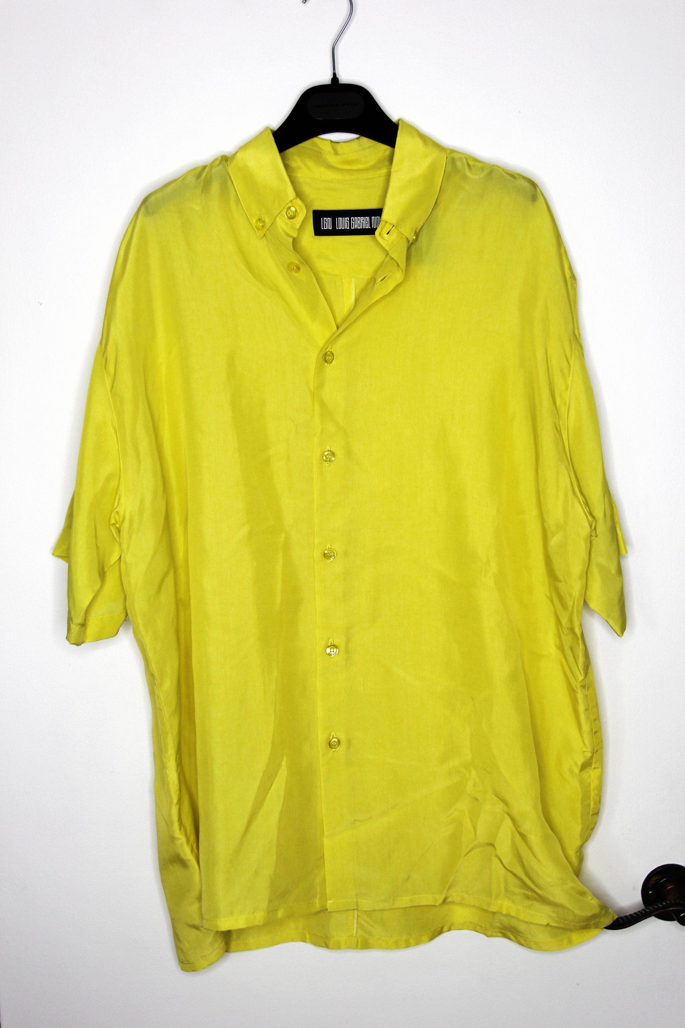 BNWT SS24 LGN LOUIS GABRIEL NOUCHI LEMON CUPRO SHIRT S