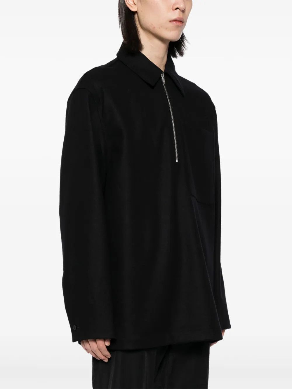 Jil Sander o1mt1gz0426 Sweatshirt in Black Size US M / EU 48-50 / 2 - 3 Thumbnail