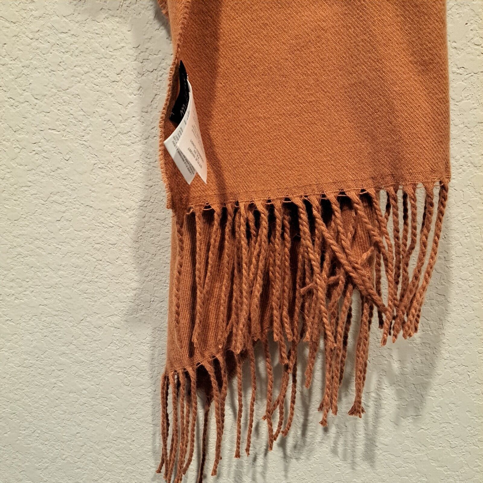 Madewell Madewell 100% Recycled Polyester Fringe Scarf Brown 73"×27" Size ONE SIZE - 12 Thumbnail