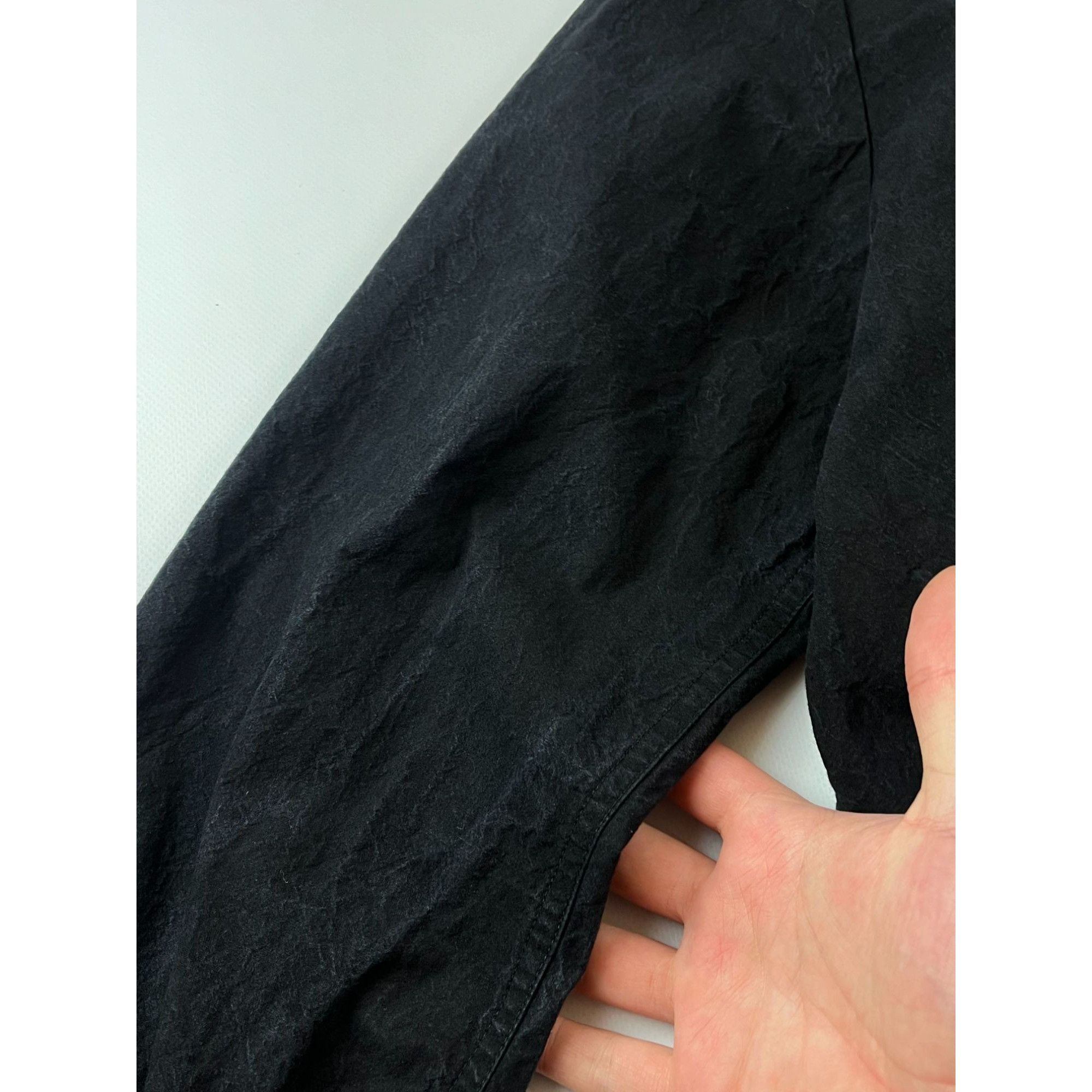 Japanese Brand × Vintage JAPAN! Rare Black Textured HandMade Open Jacket Size US L / EU 52-54 / 3 - 6 Thumbnail