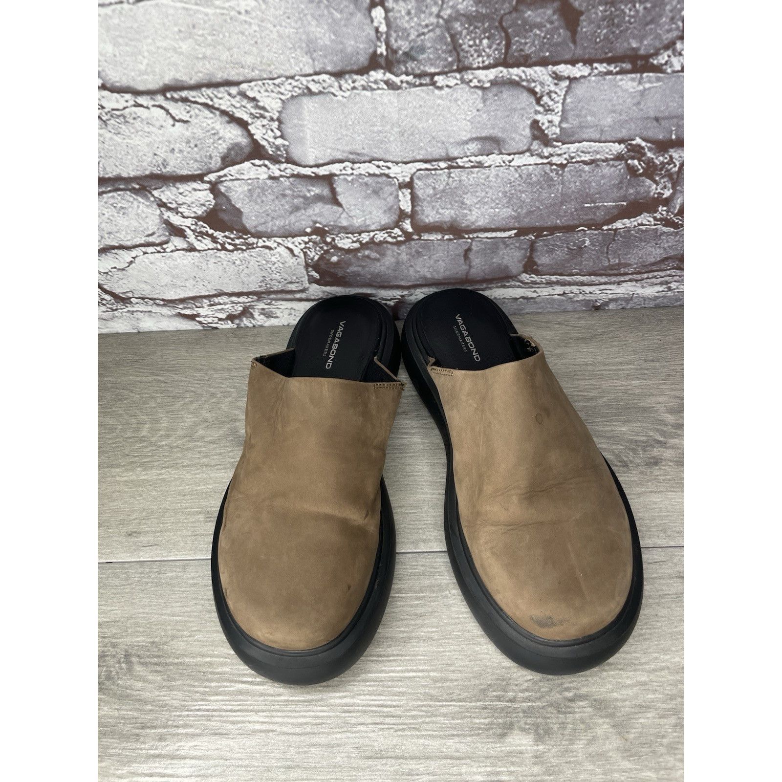 Vagabond Vagabond Blenda Brown Nubuck Leather Slide Platform Sandals Size US 7.5 / IT 37.5 - 18 Thumbnail