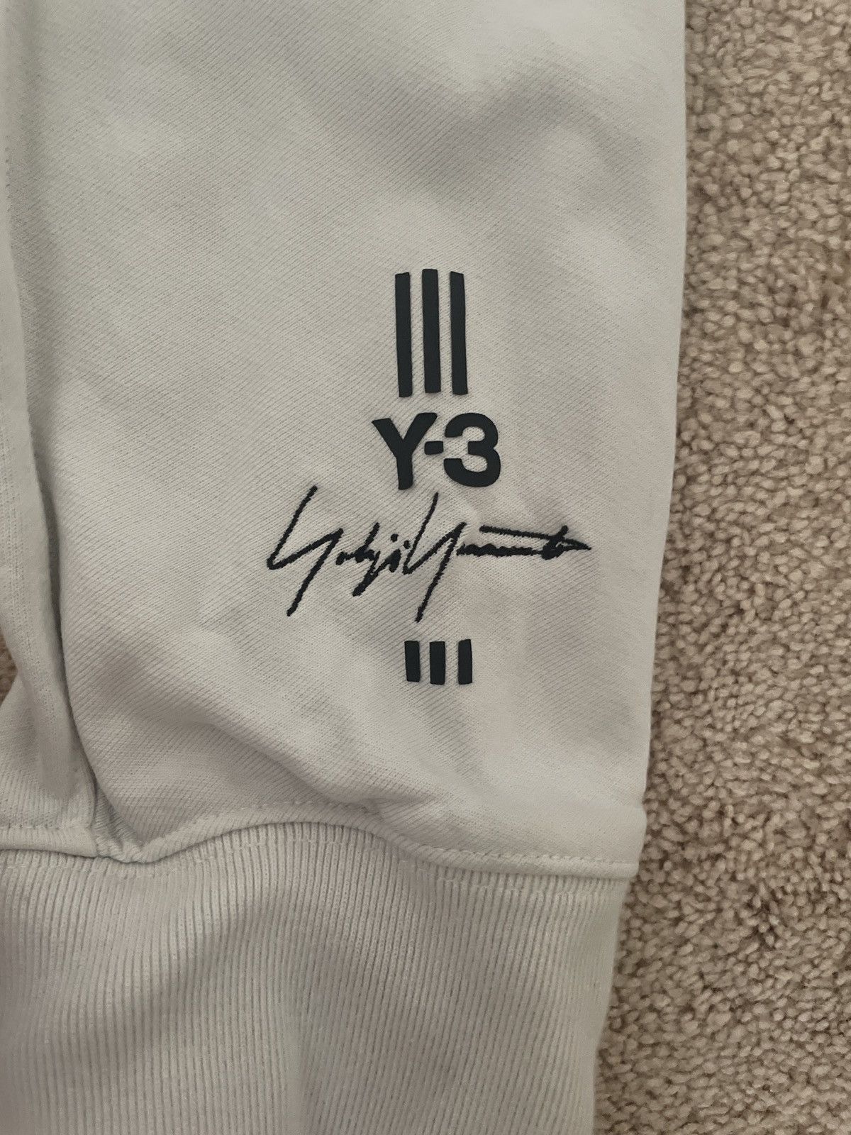 Adidas × Y-3 × Yohji Yamamoto Y-3 YOHJI YAMAMOTO Adidas Embroidered Sweatshirt Size US L / EU 52-54 / 3 - 2 Thumbnail