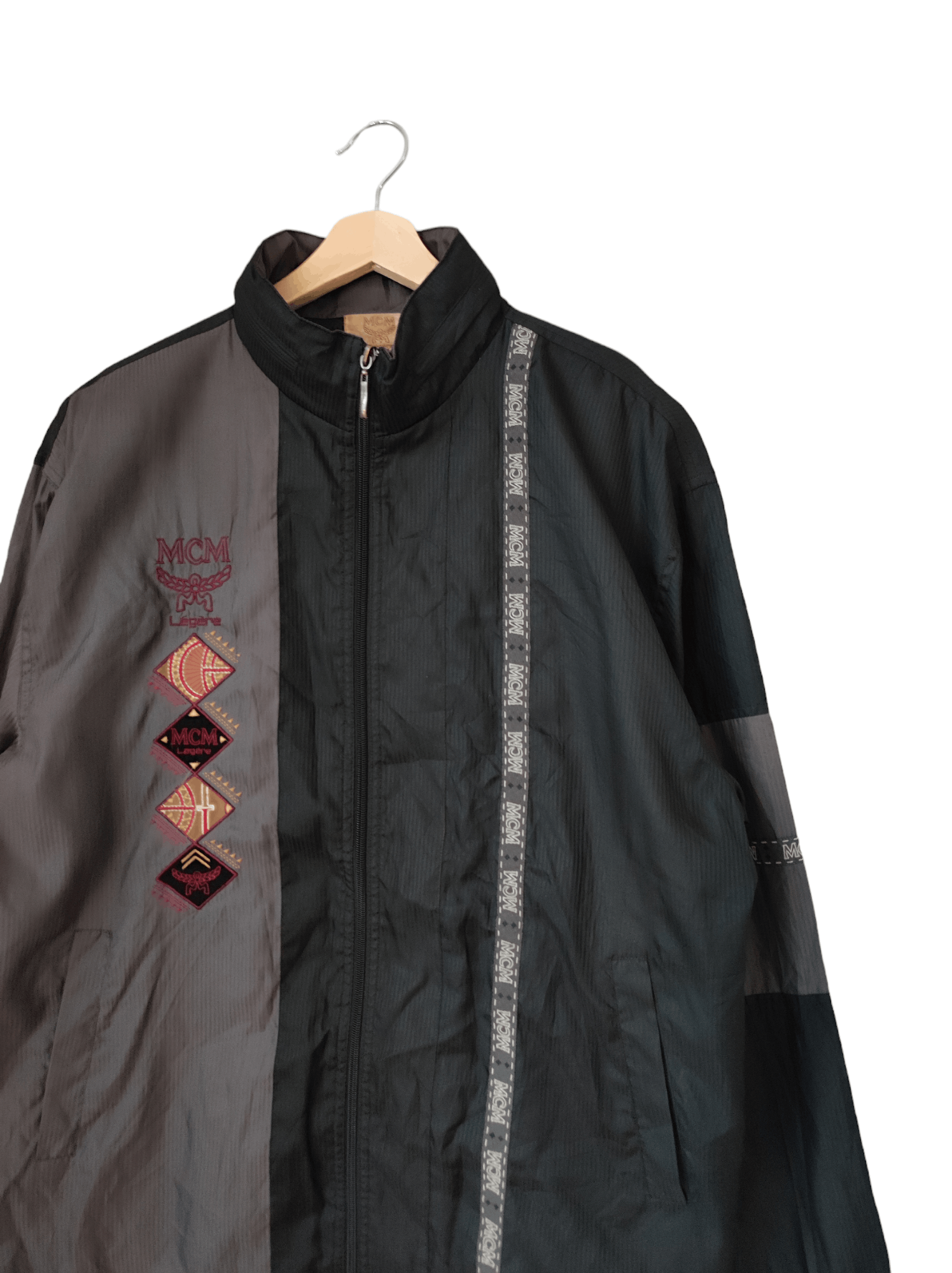 MCM × Vintage 90s MCM Legere Mode creation Munich Light Full zipper jacket Size US L / EU 52-54 / 3 - 2 Thumbnail