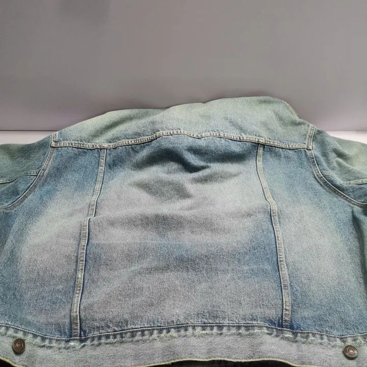 Balenciaga Balenciaga Denim Long Sleeve Hoodie Jacket 0079-2507 Size US M / EU 48-50 / 2 - 9 Thumbnail