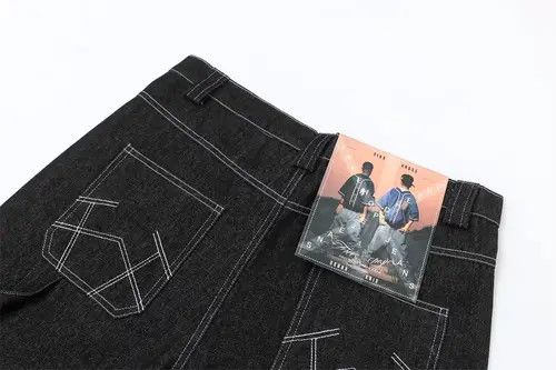 VIBE Men's street style loose casual original color denim shorts Size US 32 / EU 48 - 4 Thumbnail