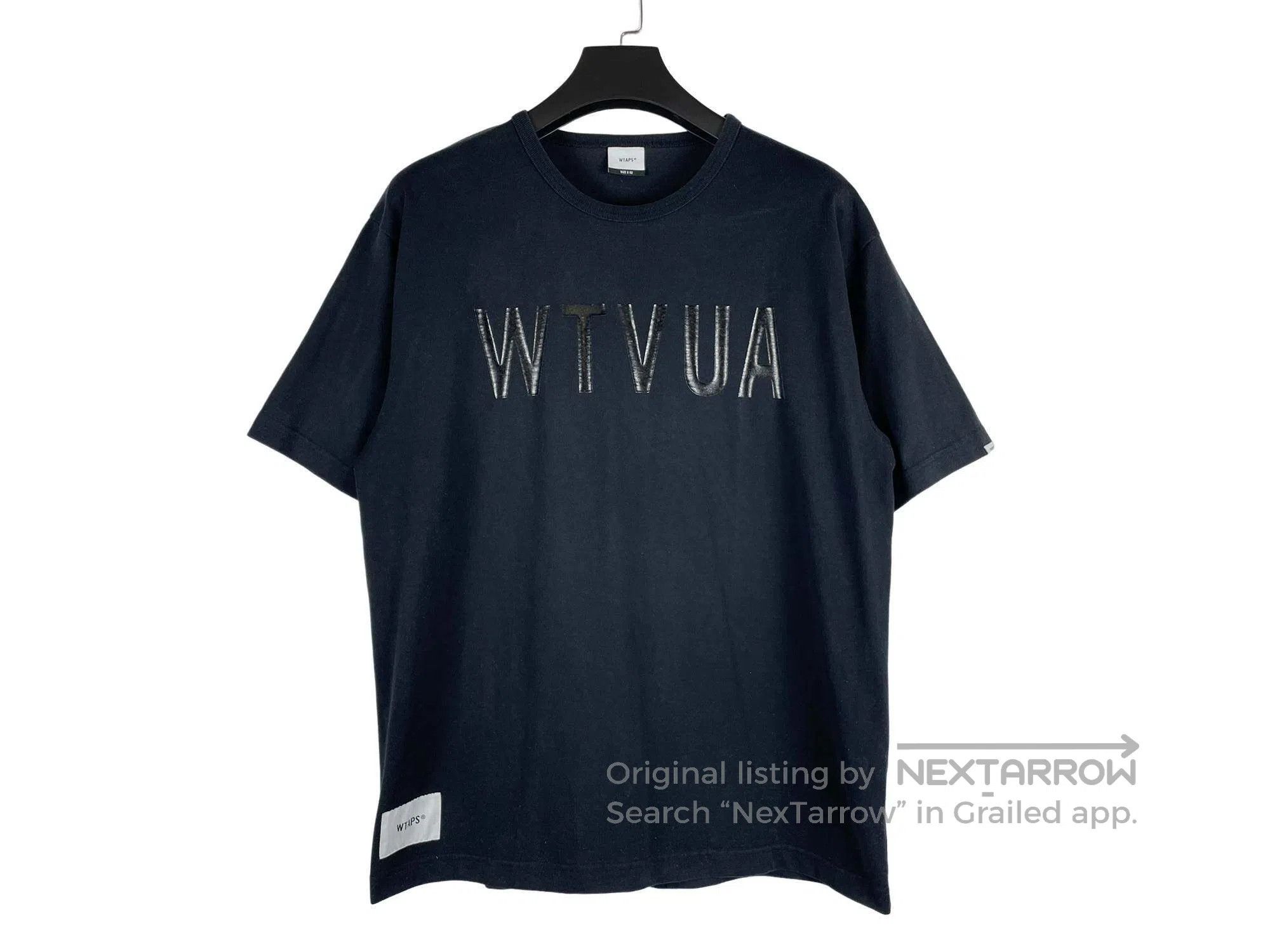 Wtaps WTAPS Black Letter Short Sleeve Size US L / EU 52-54 / 3 - 1 Thumbnail
