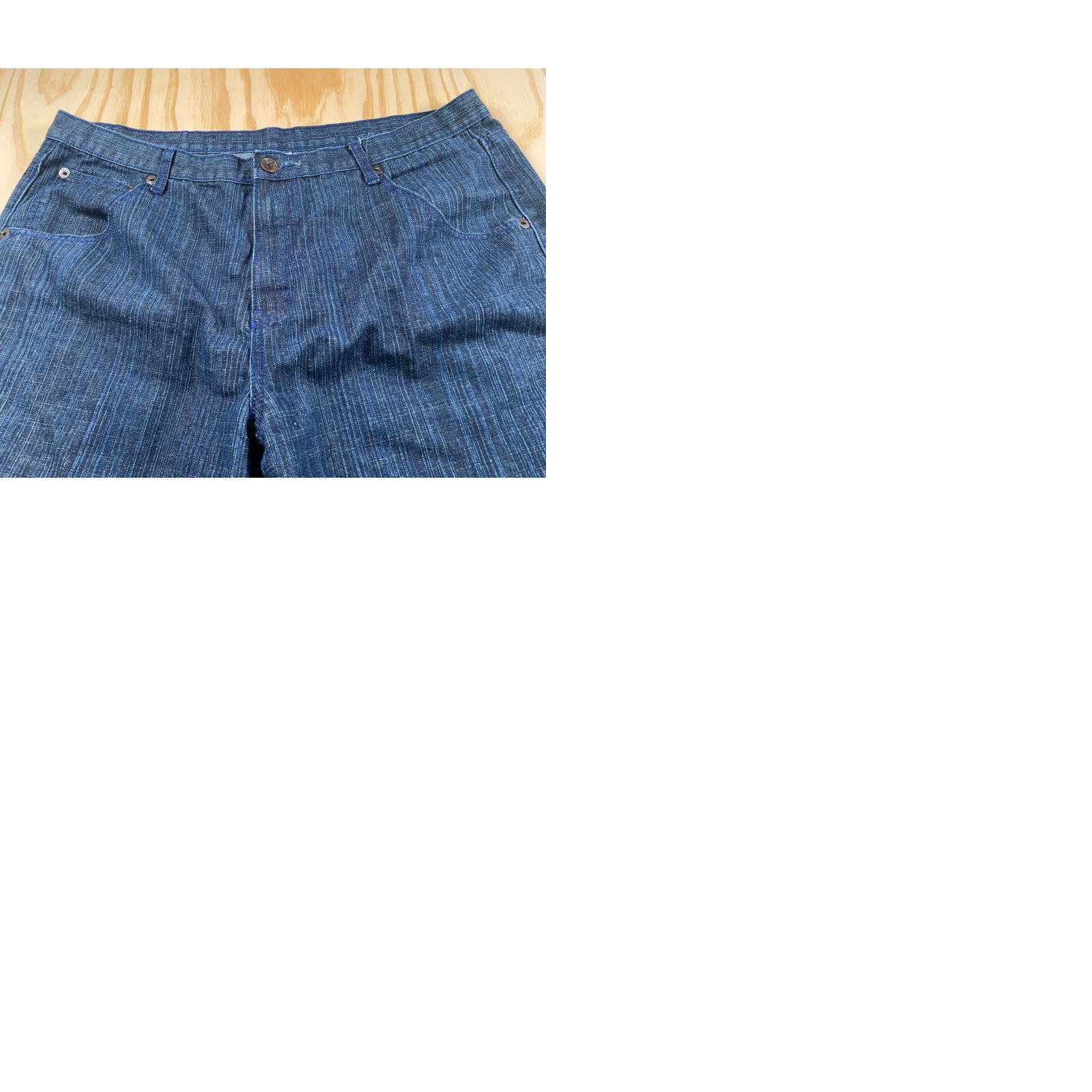 Vintage VINTAGE Y2K Streetwear Baggy Fit Jean Shorts Men 40 Dark Blue Denim 14" Inseam Casual Size US 44 / EU 60 - 9 Thumbnail