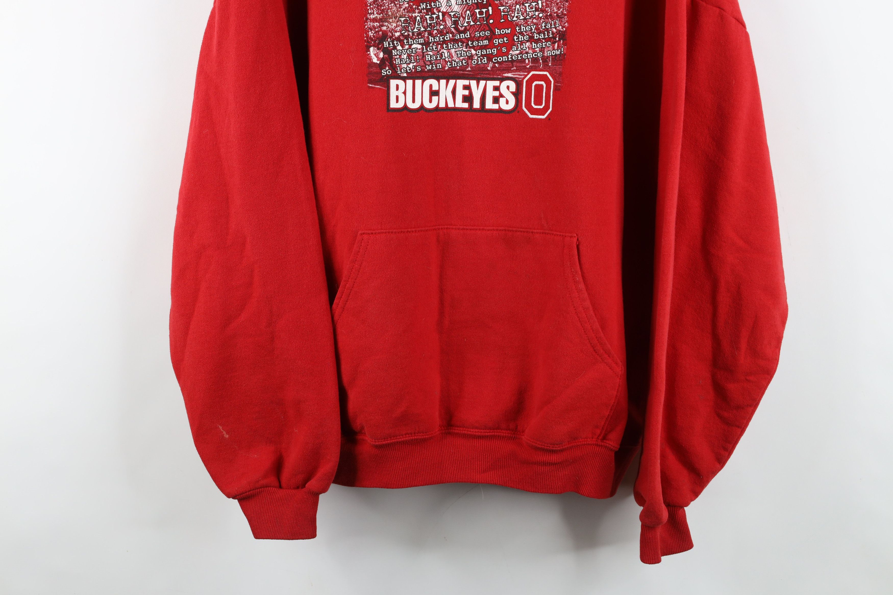 Vintage Vintage Ohio State University Football Hoodie Sweatshirt Red Size US XXL / EU 58 / 5 - 3 Thumbnail