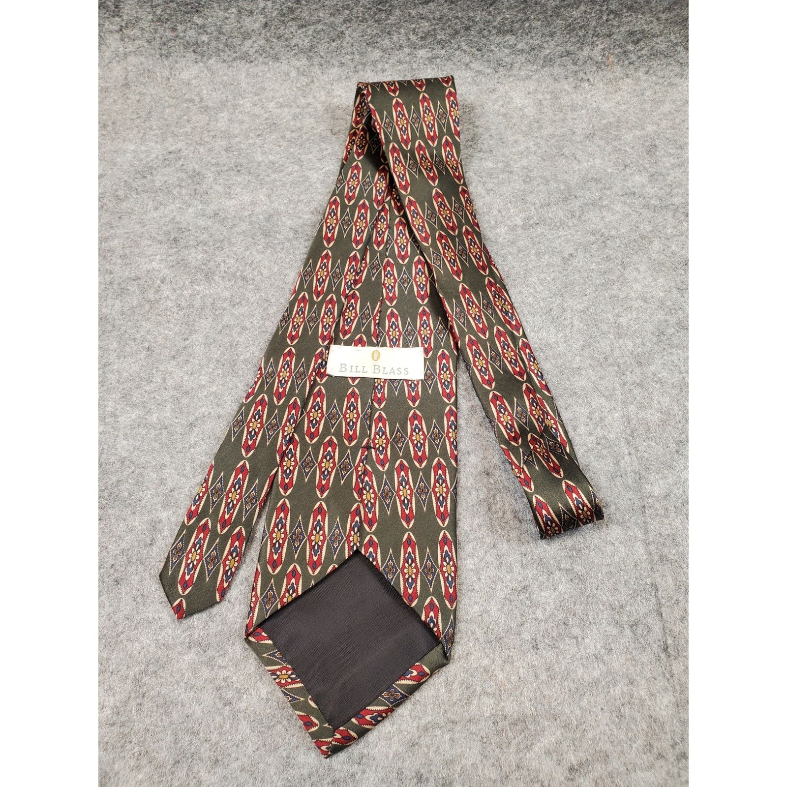 Bill Blass Vintage Men's Bill Blass Silk Necktie Retro Print Size ONE SIZE - 3 Thumbnail