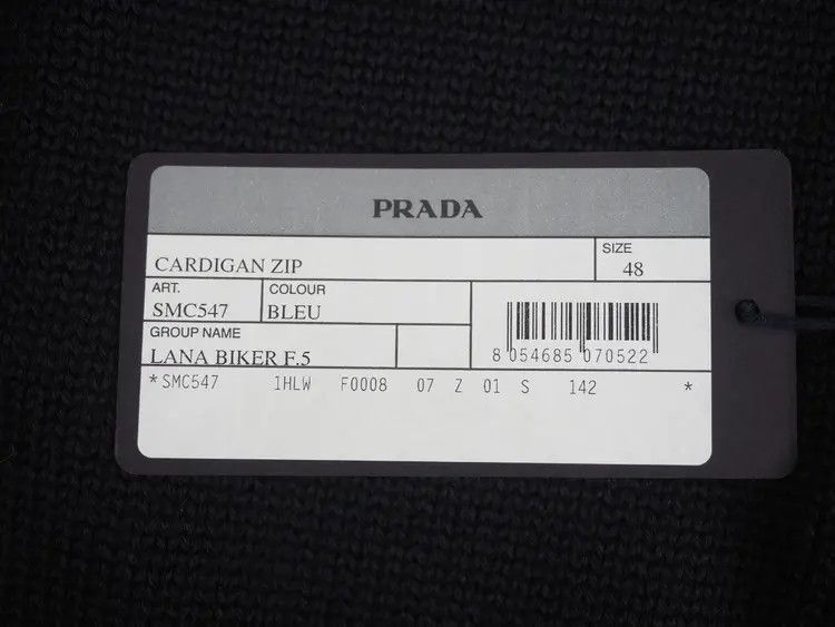 Prada Sz 48 Prada Wool zip-up Cardigan-2507 Size US M / EU 48-50 / 2 - 6 Thumbnail