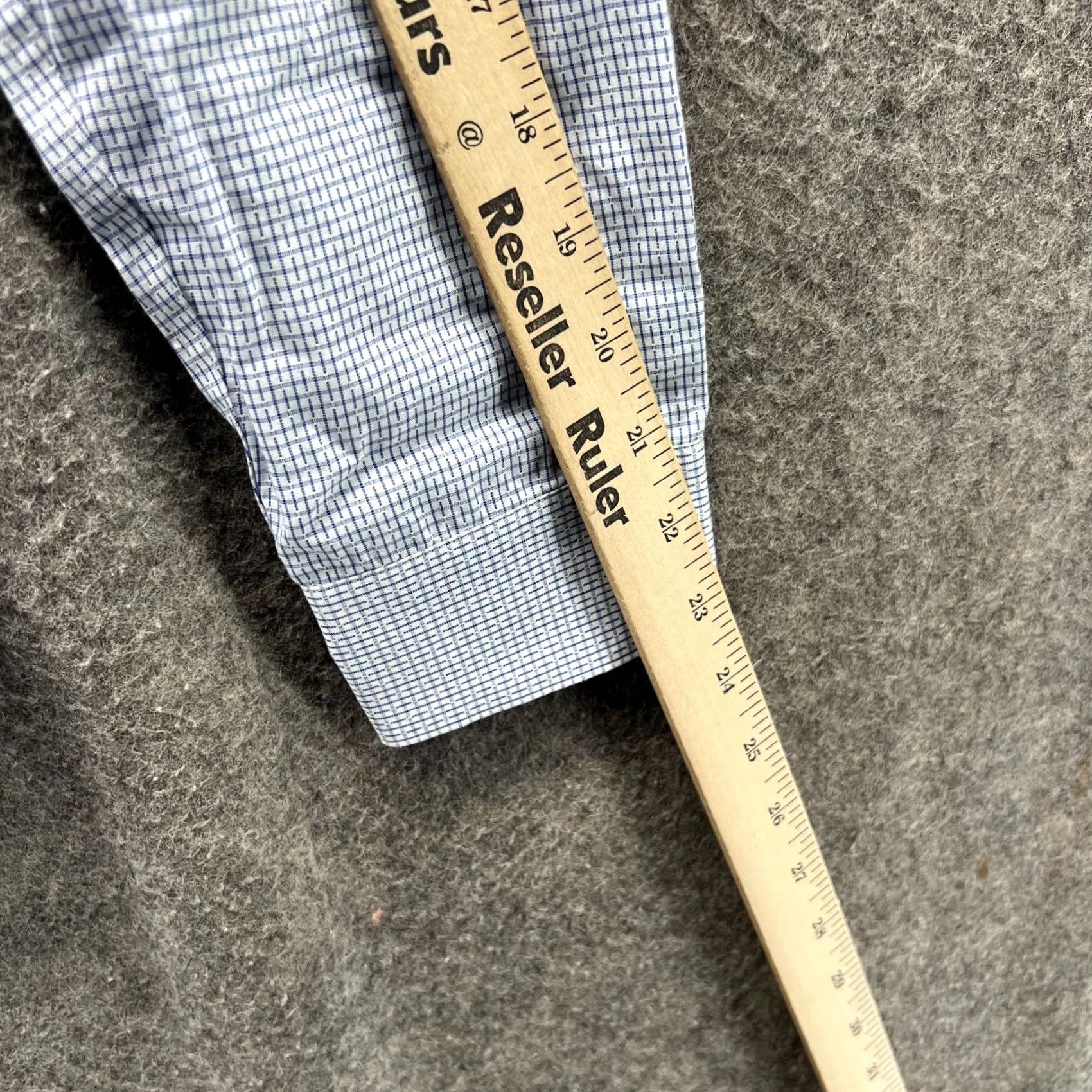 Calvin Klein VINTAGE Calvin Klein Shirt Mens 16 White Grey Button Down Performance Patterned Slim Size US L / EU 52-54 / 3 - 5 Thumbnail