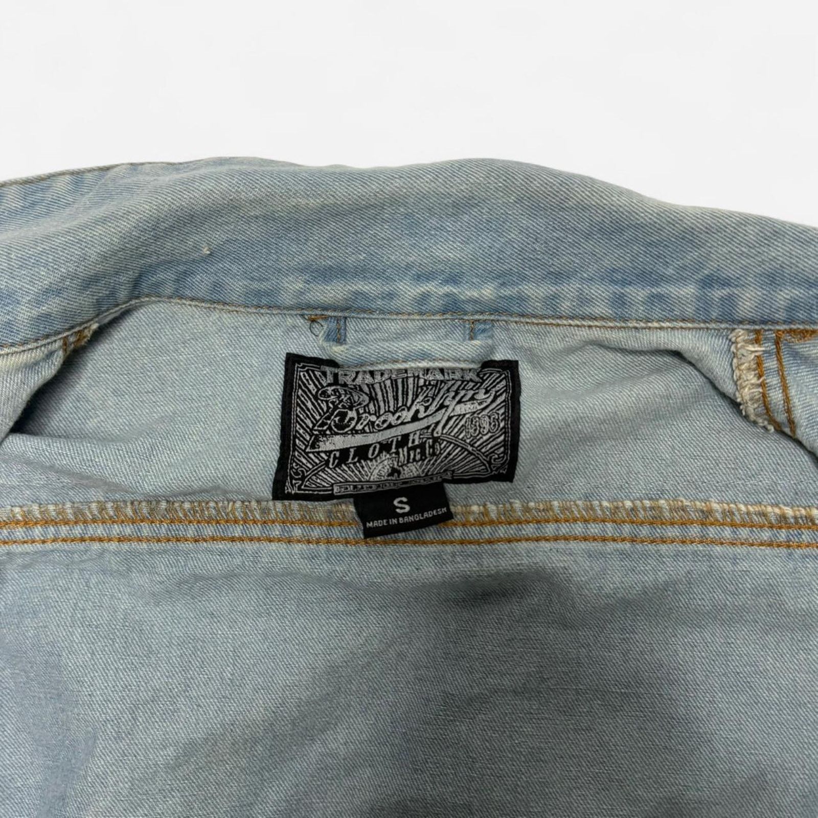 Brooklyn Cloth Brooklyn Cloth Graphic Denim Jacket Men’s Small Light Wash Size US S / EU 44-46 / 1 - 3 Thumbnail