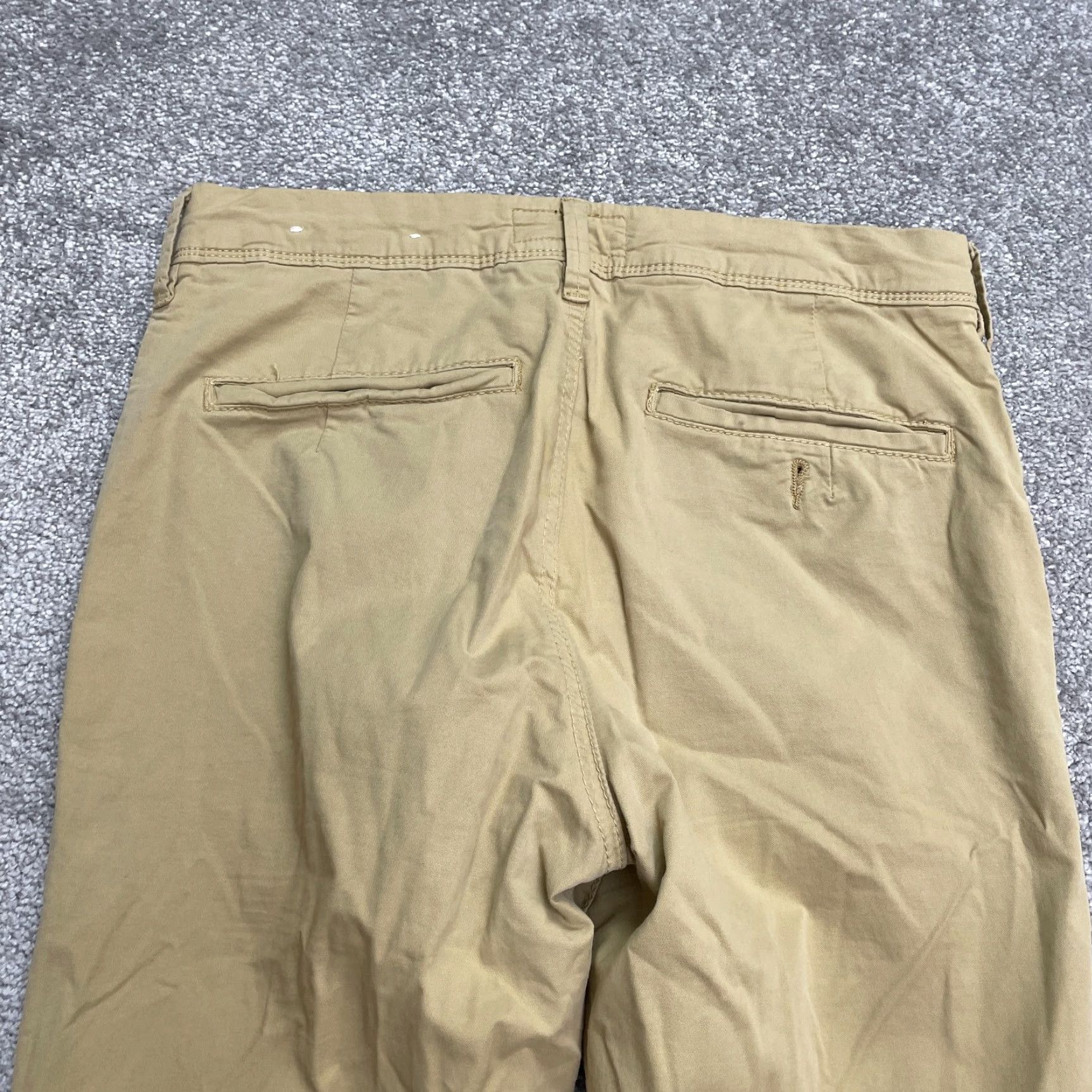American Eagle Outfitters American Eagle Slim Fit Khaki Pants Mens 30x28 Brown Stretch Casual Workwear Size US 28 / EU 44 - 5 Thumbnail