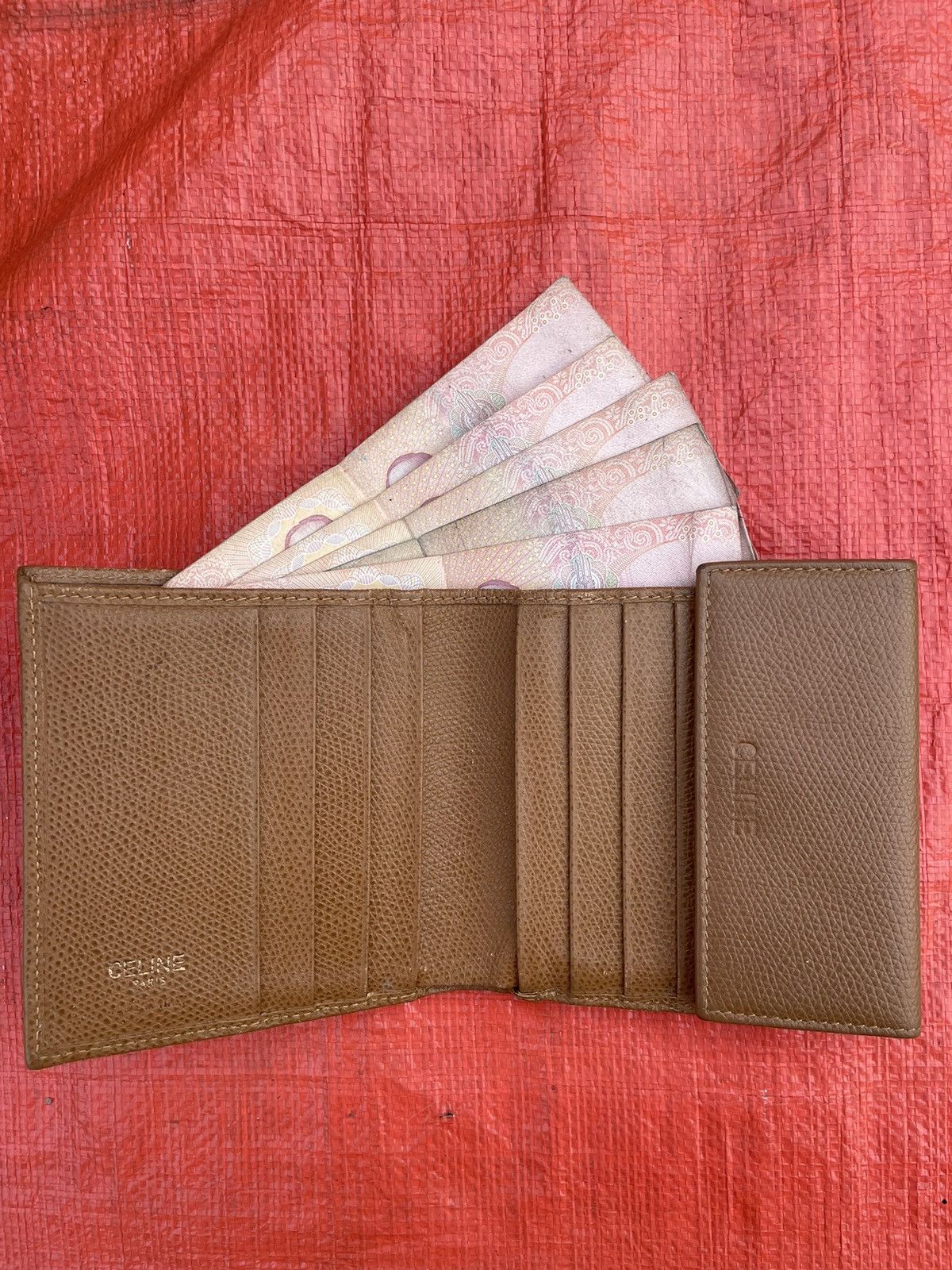 Celine Vtg Celine Tri-Fold Wallet Size ONE SIZE - 6 Thumbnail