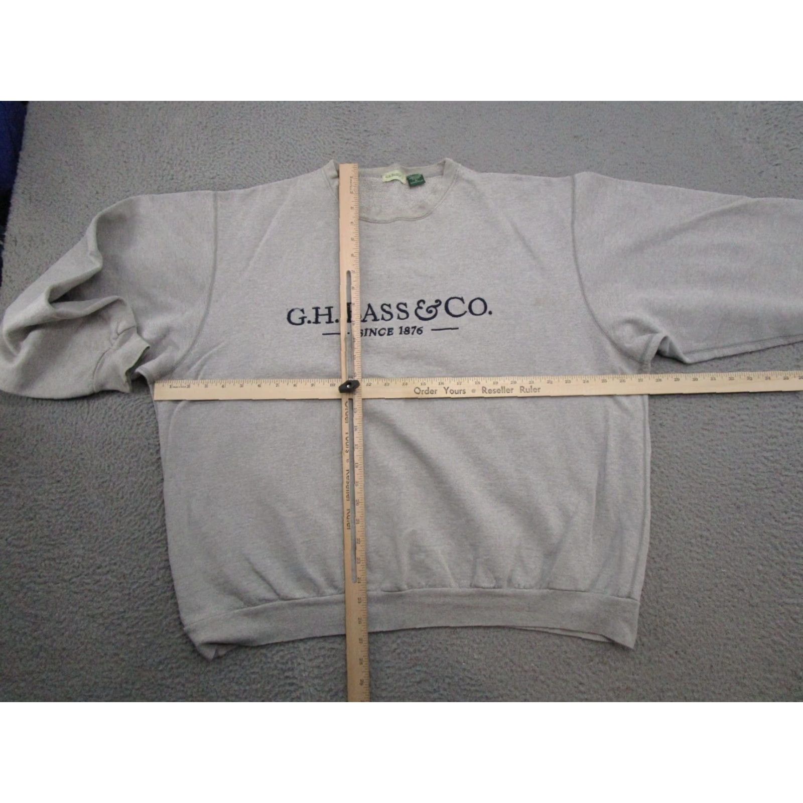 Vintage VINTAGE GH Bass Embroidered Gray Pullover Sweatshirt Mens XL 90s Grunge Hooded Embroidered Sweatshirt Mens XL Gray 90s Size US XL / EU 56 / 4 - 7 Thumbnail