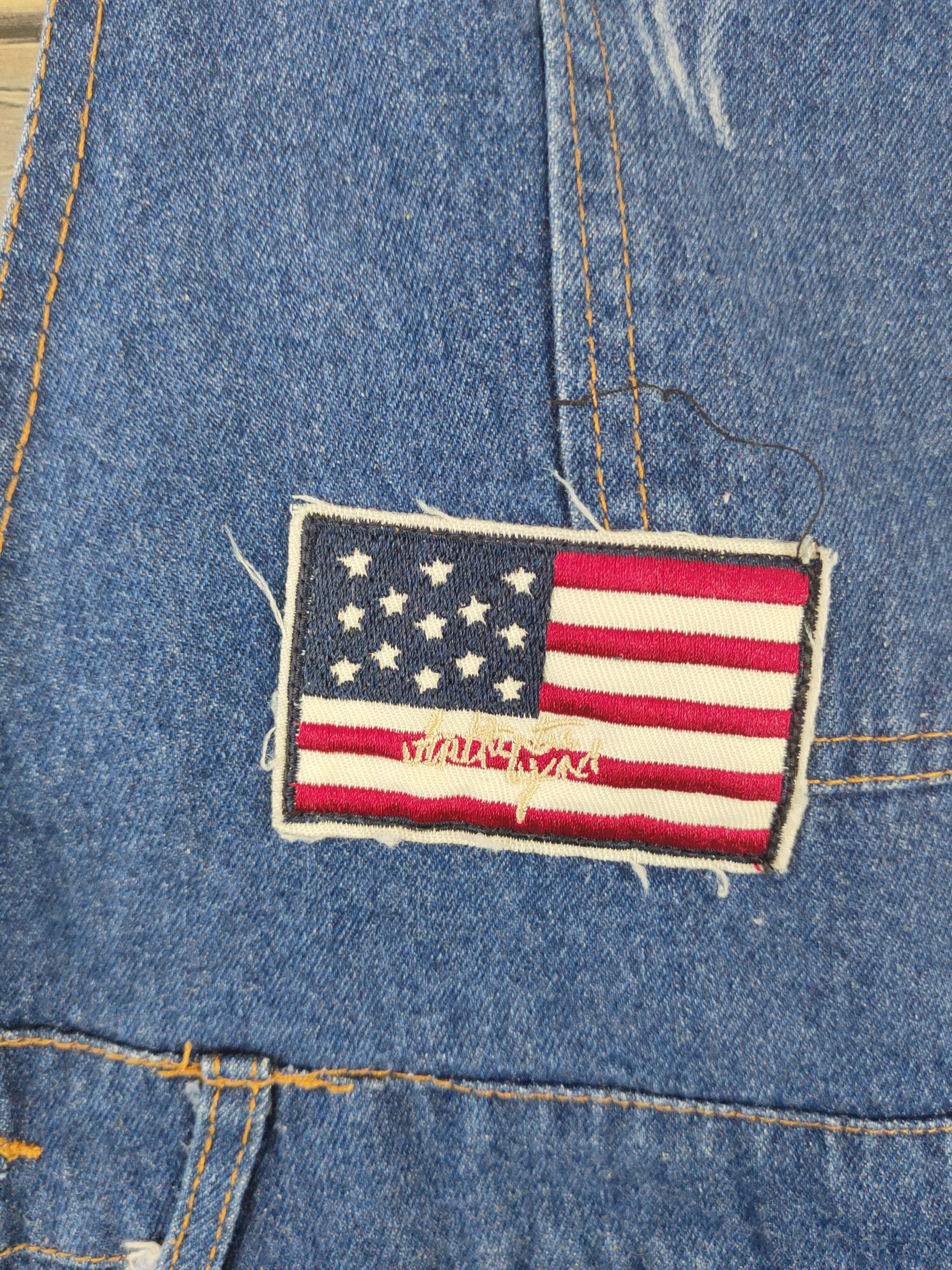 Japanese Brand × Vintage Vintage Japanese Brand Dark Blue Denim Jumpsuits Size 35" - 3 Thumbnail