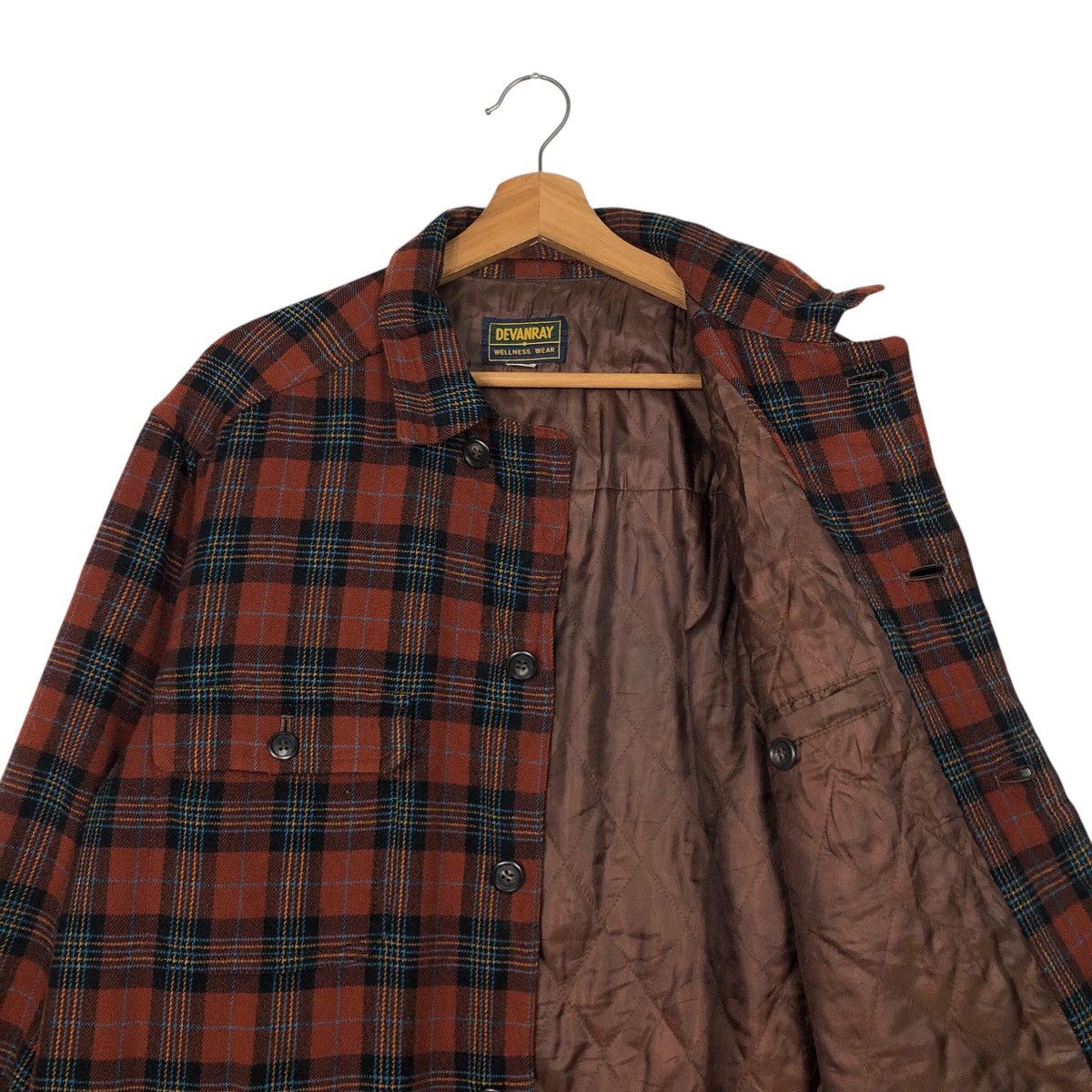 Japanese Brand 📌Vintage Wool Jacket Tartan Design Devanray Issey Miyake Size US M / EU 48-50 / 2 - 13 Thumbnail