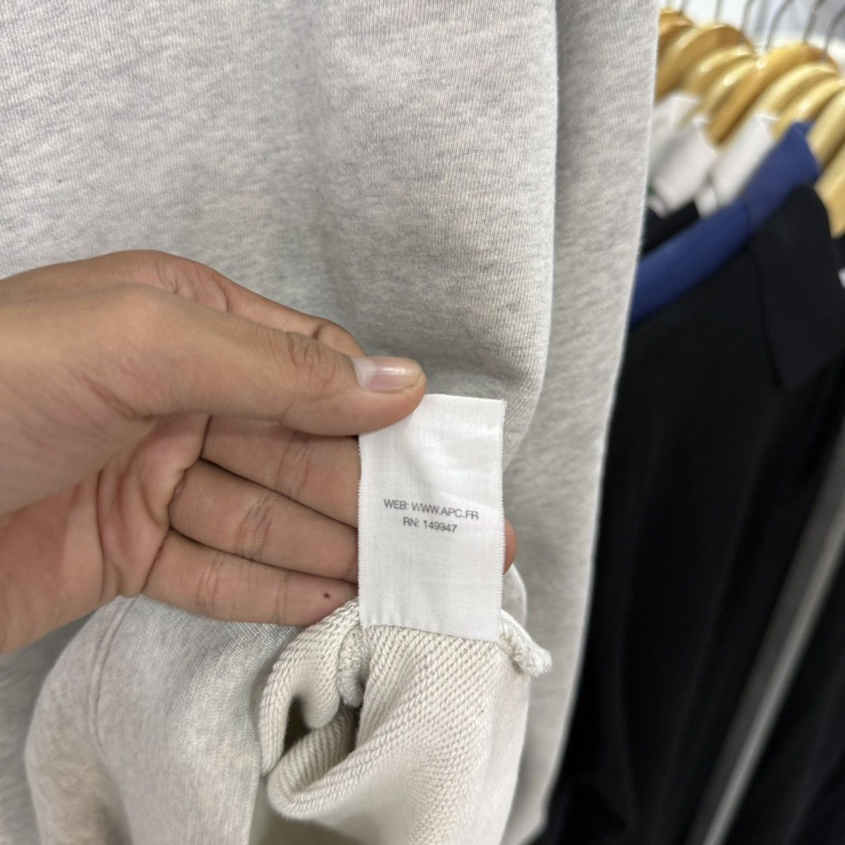 A.P.C. A.P.C. Rue Madame Paris gray sweatshirt Size US XL / EU 56 / 4 - 6 Thumbnail