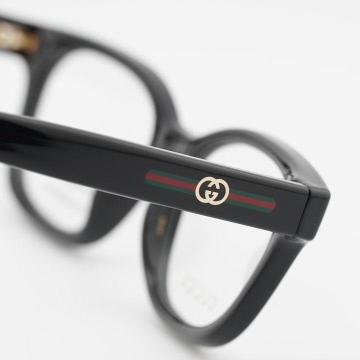Gucci Gucci GG2103OL 005 Eyeglasses Black 53mm Square Frame Size ONE SIZE - 7 Thumbnail
