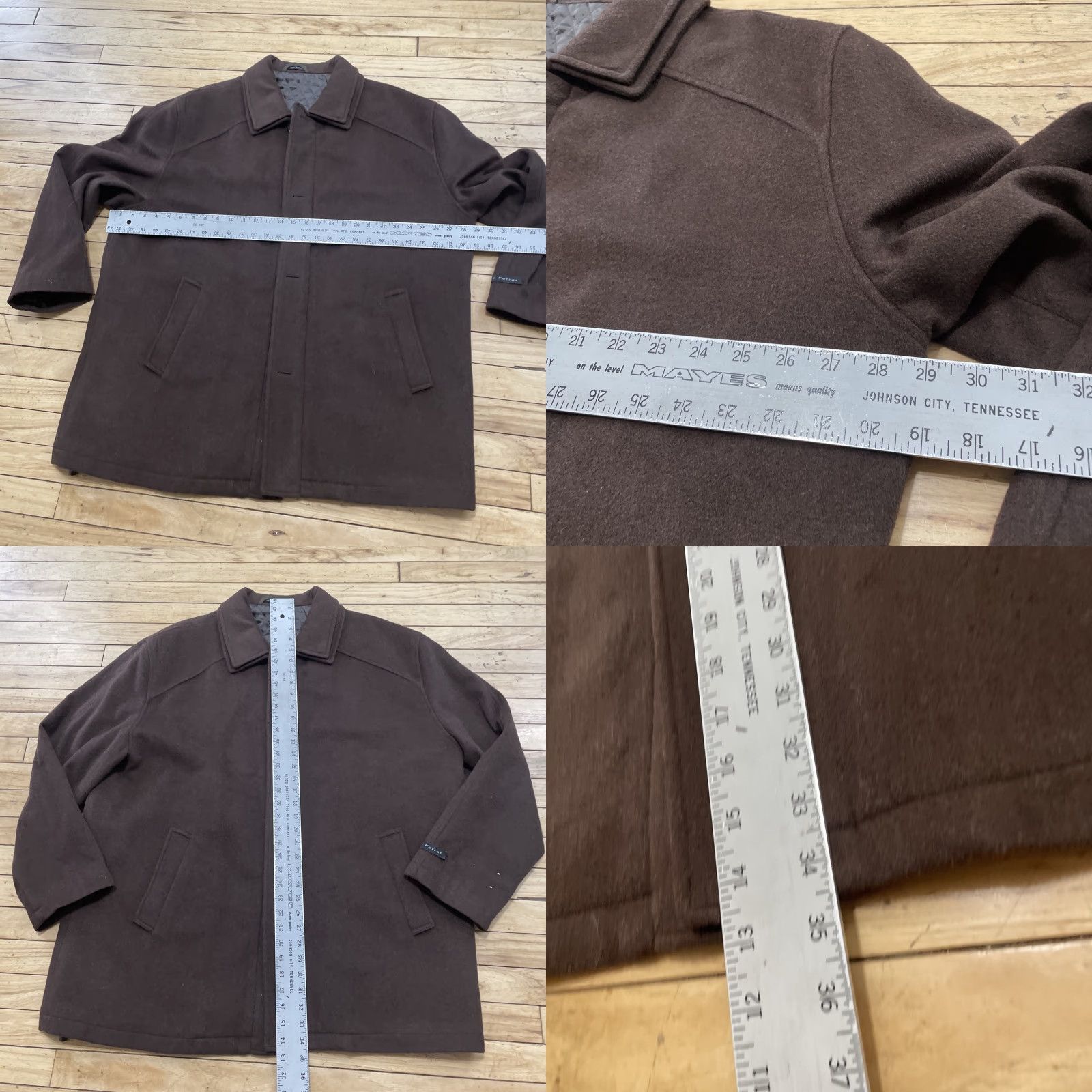 Vintage VINTAGE J. Ferrar Wool Car Coat Men 2XL Brown Quilt Lined Zip Button Heavy Jacket Size US XXL / EU 58 / 5 - 8 Thumbnail