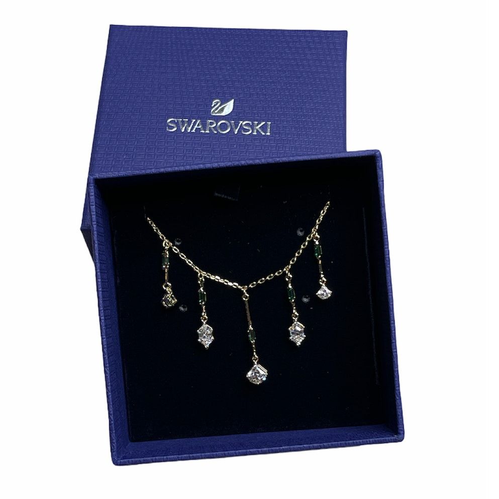 Swarovski Swarovski Oz Green Gold-Plated Necklace Size ONE SIZE - 1 Thumbnail