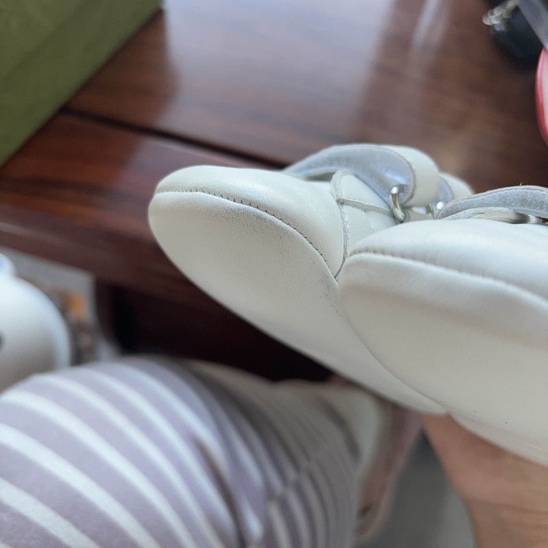 Gucci Gucci Ace Kids' White Leather Sneakers - Size US 5 / EU 37 - 7 Thumbnail