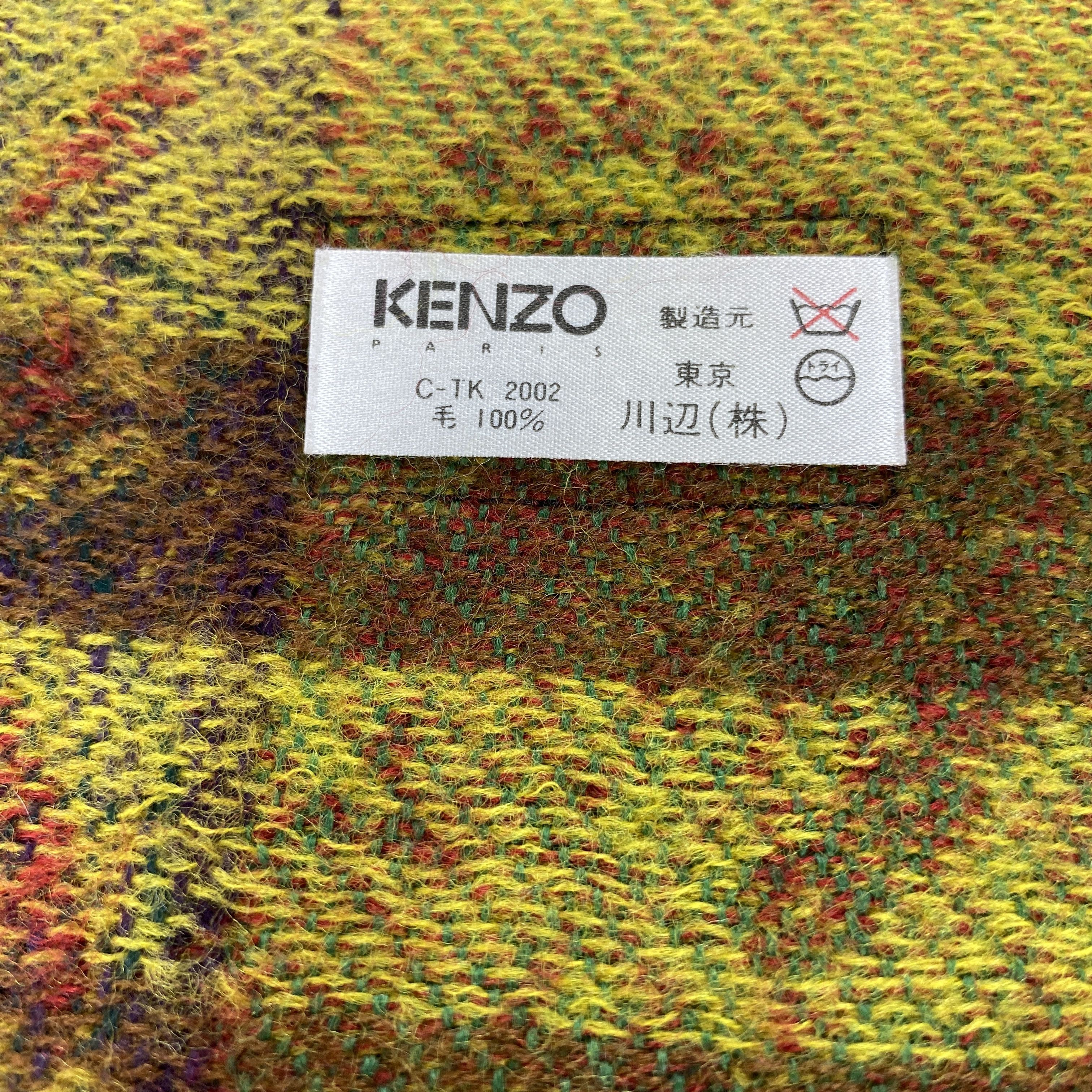 Kenzo × Vintage GF10382 Kenzo Scarf Neck Wear Muffler Size ONE SIZE - 3 Thumbnail