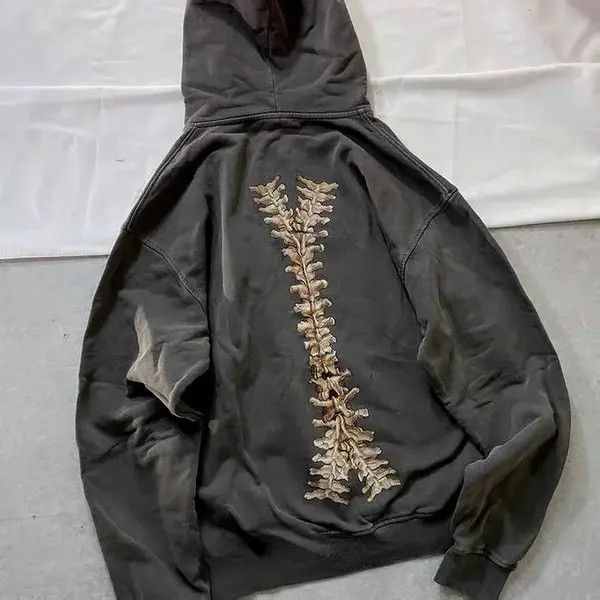 Japanese Brand Kusuno x Itou Punk Zip Up Hoodie Gothic Style Skeleton Size US XL / EU 56 / 4 - 8 Thumbnail