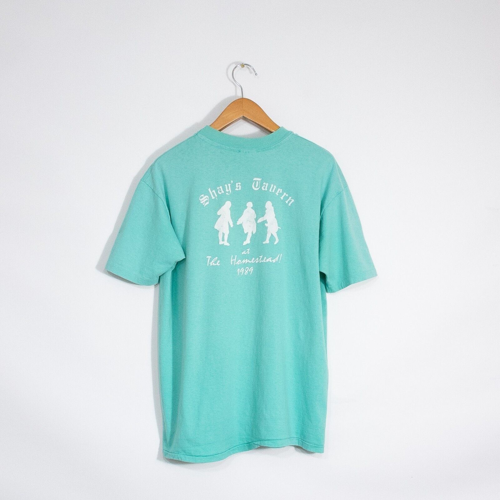 Vintage Vintage 80s Shays Tavern T Shirt XL Distressed Single Stitch Size US XL / EU 56 / 4 - 1 Thumbnail