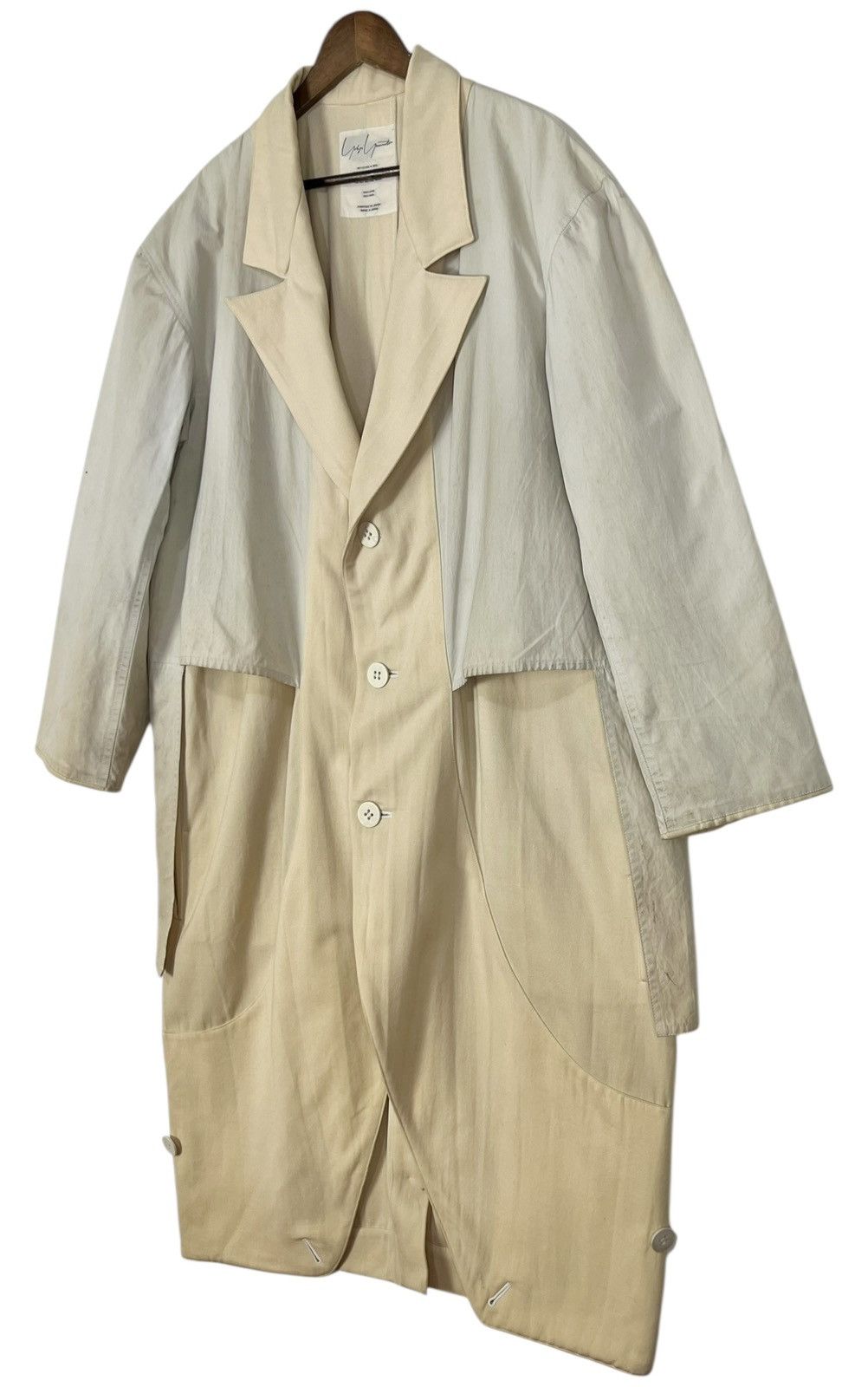 Yohji Yamamoto 80s VINTAGE YOHJI YAMAMOTO LONG COAT Size US XL / EU 56 / 4 - 5 Thumbnail