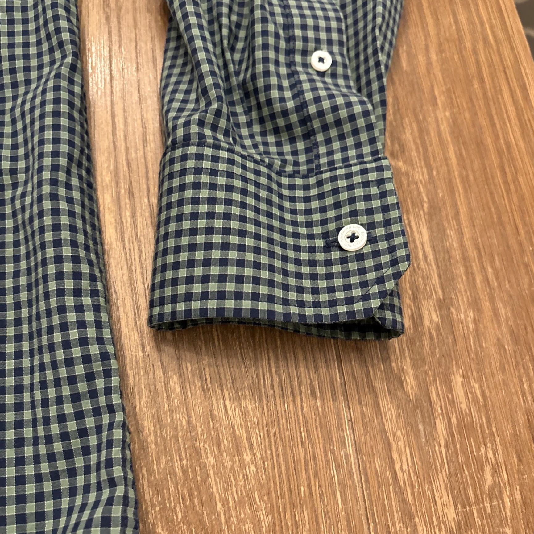 Southern Tide Southern Tide Dress Shirt Blue Green Plaid Long Sleeve Classic Fit Large Mens Shirt Size 42R - 3 Thumbnail