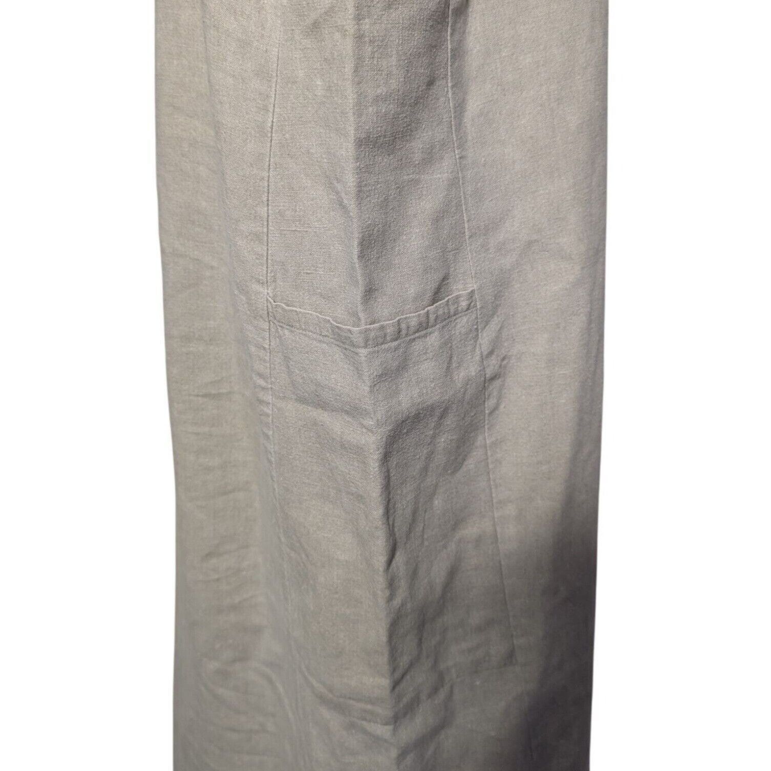Designer J Peterman Linen Blend Midi Dress Womens Size Medium Beige Size M / US 6-8 / IT 42-44 - 10 Thumbnail