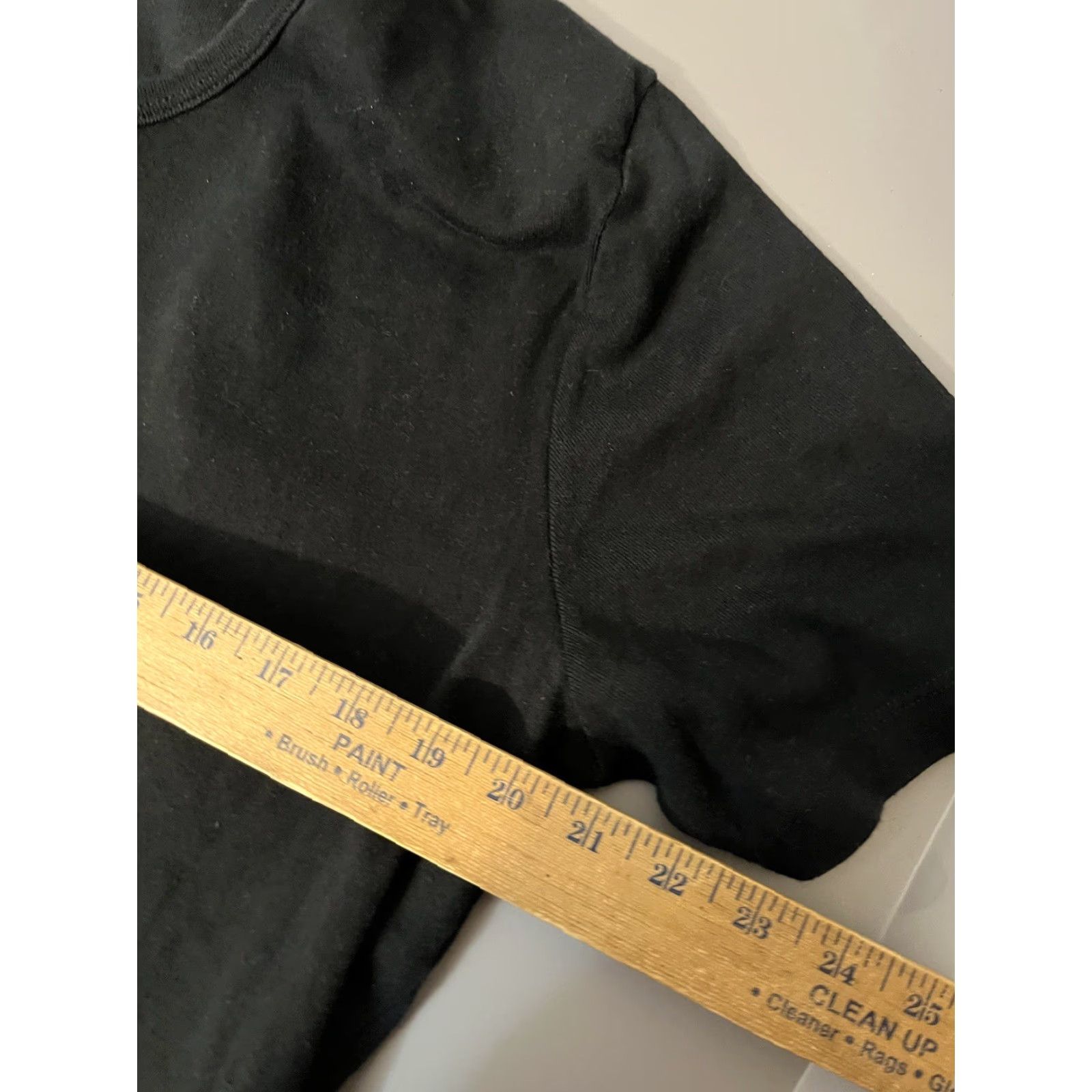 Vintage Style & Co Shirt Womens Plus Size 1X Black Short Sleeve V-neck Cotton Size XL / US 12-14 / IT 48-50 - 5 Thumbnail