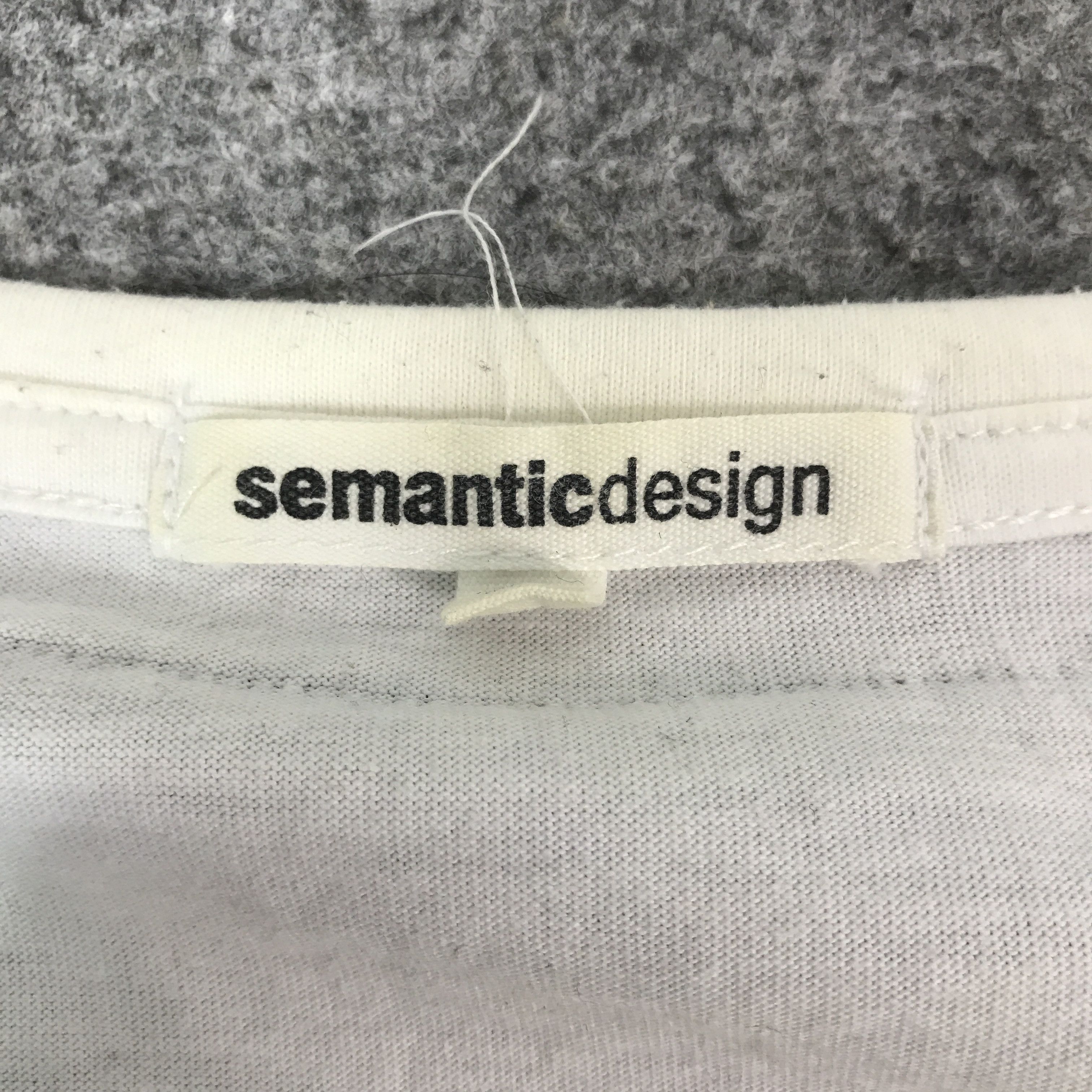 semanticdesign semantic design zipper style double coller t-shirt Size US L / EU 52-54 / 3 - 7 Thumbnail