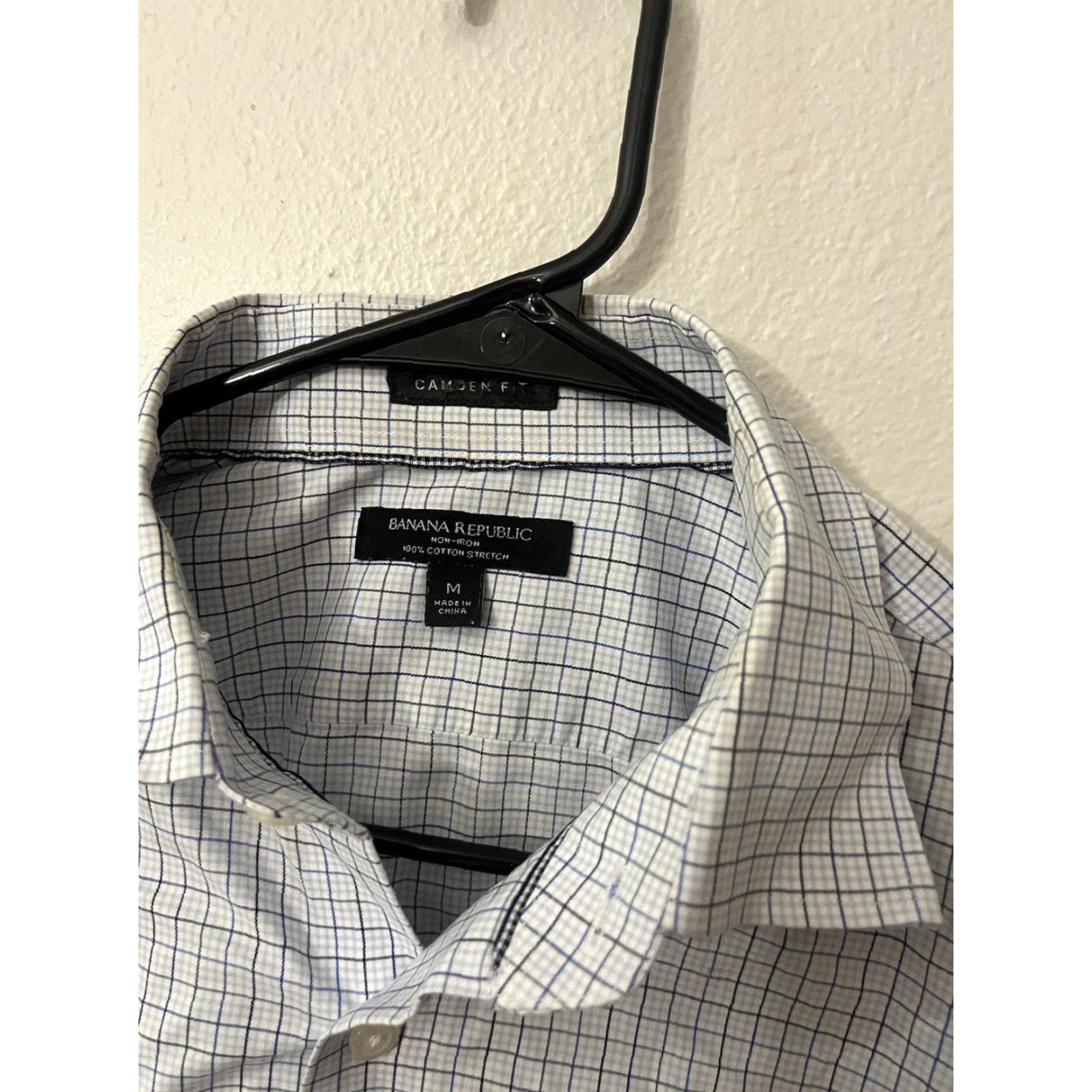 Banana Republic Banana Republic Button-Up Shirt Mens Medium Blue Plaid Long Sleeve Camden Fit Casual Retro Size US M / EU 48-50 / 2 - 3 Thumbnail
