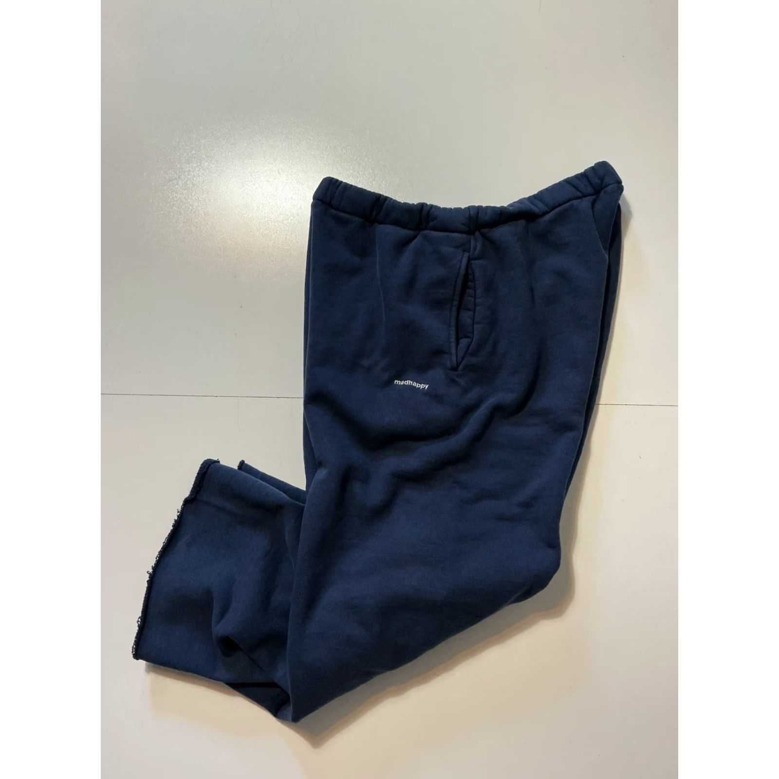 Madhappy Madhappy Embroidered Logo Sweatpants Wide Straight Leg Baggy Loose Blue XL Men's D Size US 36 / EU 52 - 2 Thumbnail