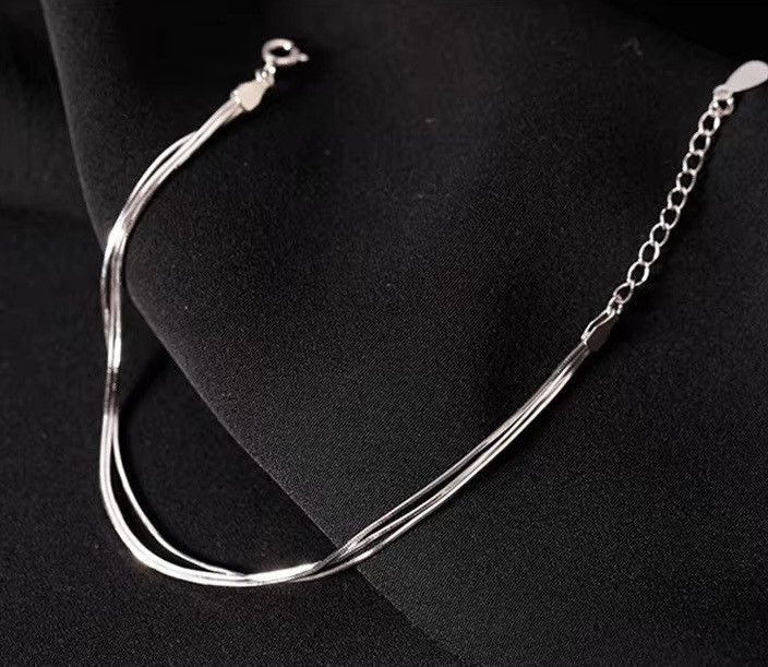 Vintage Silver Blade Three Layer Bracelet Size ONE SIZE - 3 Thumbnail