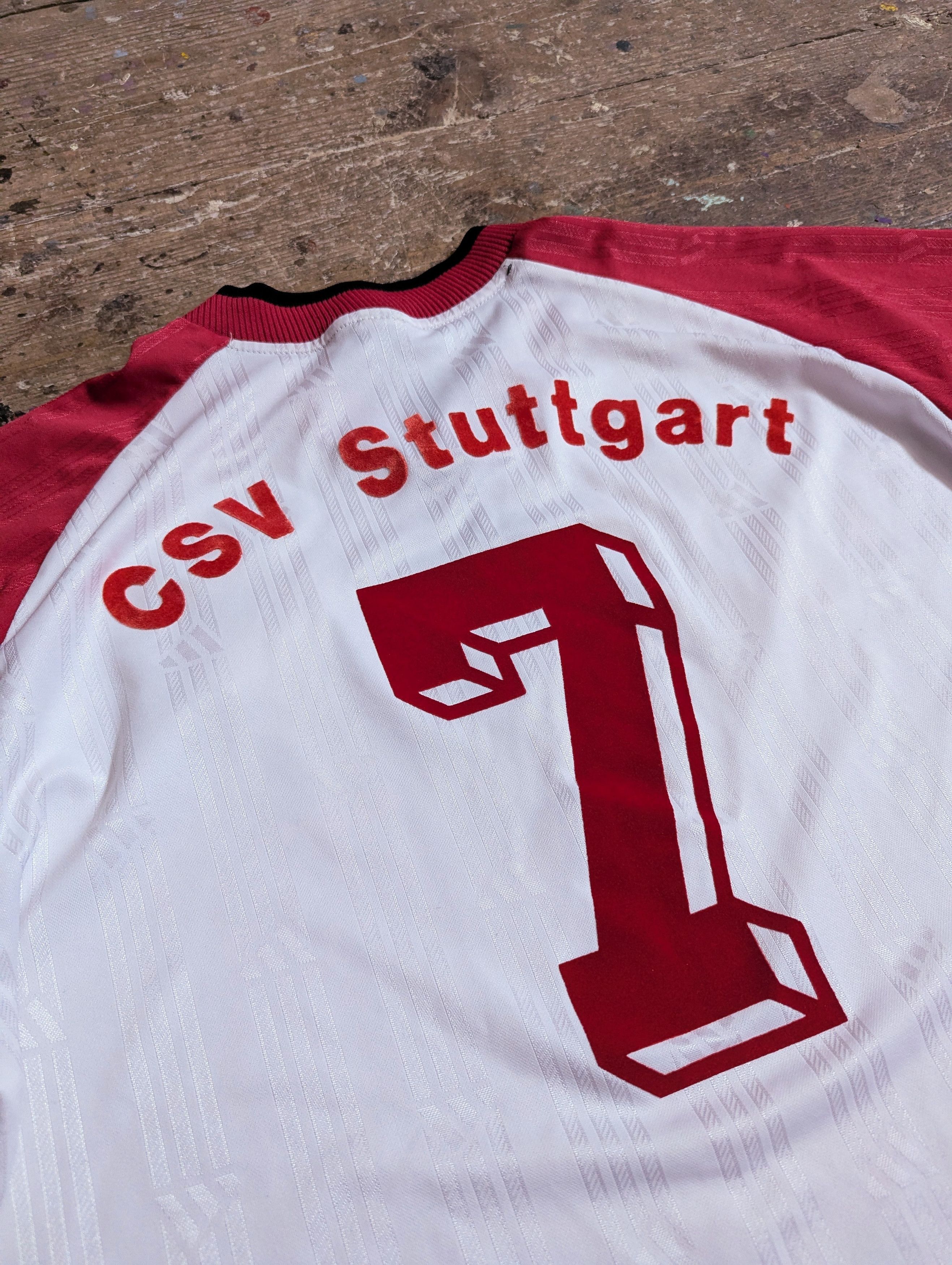 Adidas 1999 Adidas CSV Stuttgart Berner Elektrotechnik Jersey Size US XL / EU 56 / 4 - 2 Thumbnail