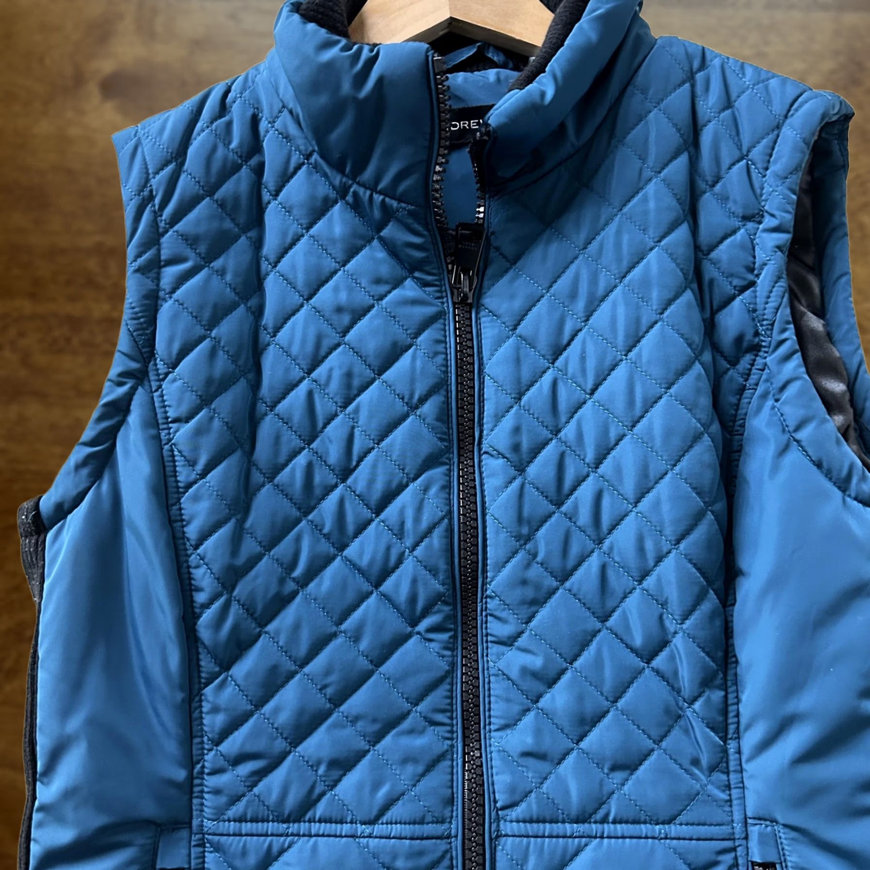 Andrew Marc Andrew Marc Vest Womens Medium Blue Quilted Full Zip Collared Puffer Insulated Size M / US 6-8 / IT 42-44 - 1 Thumbnail